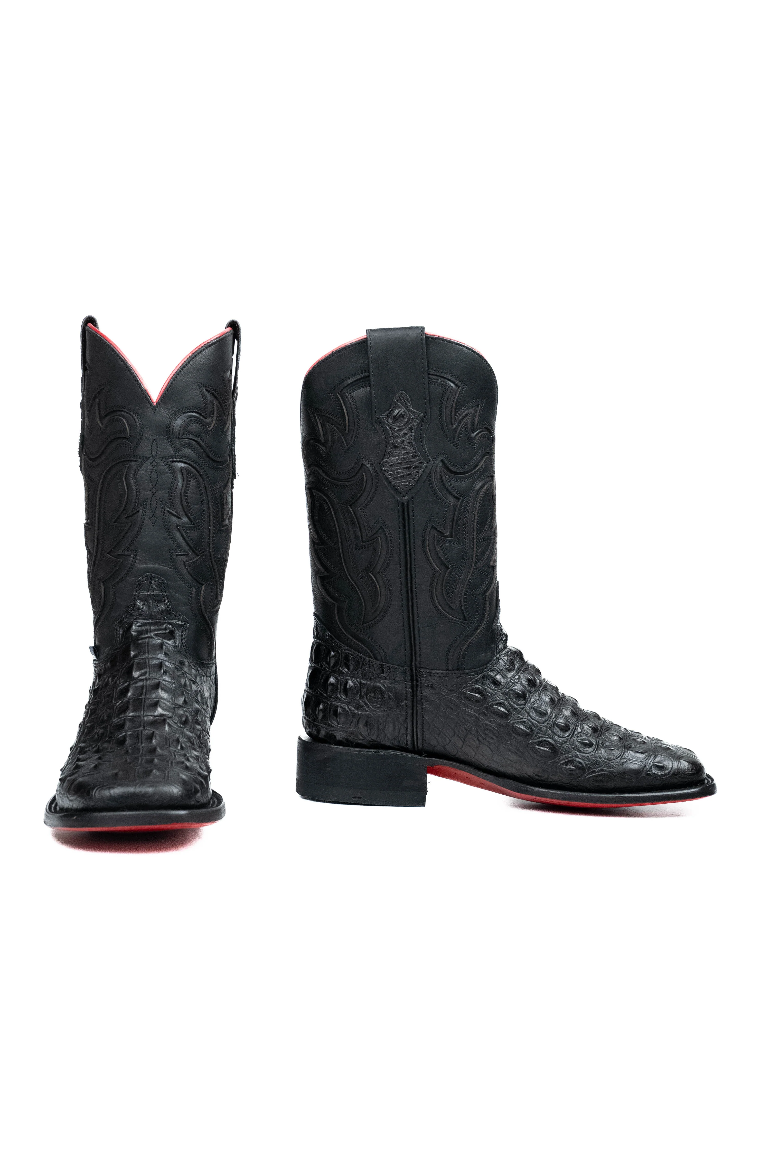 Bruce Hornback Red Bottom Square Toe Cowboy Boot - Image 4