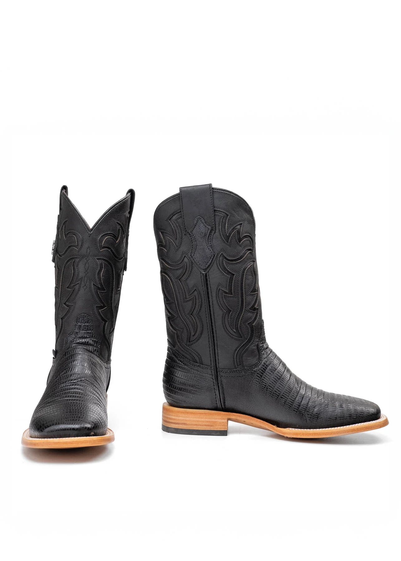 Bruce Lizard Square Toe Cowboy Boot - Image 4