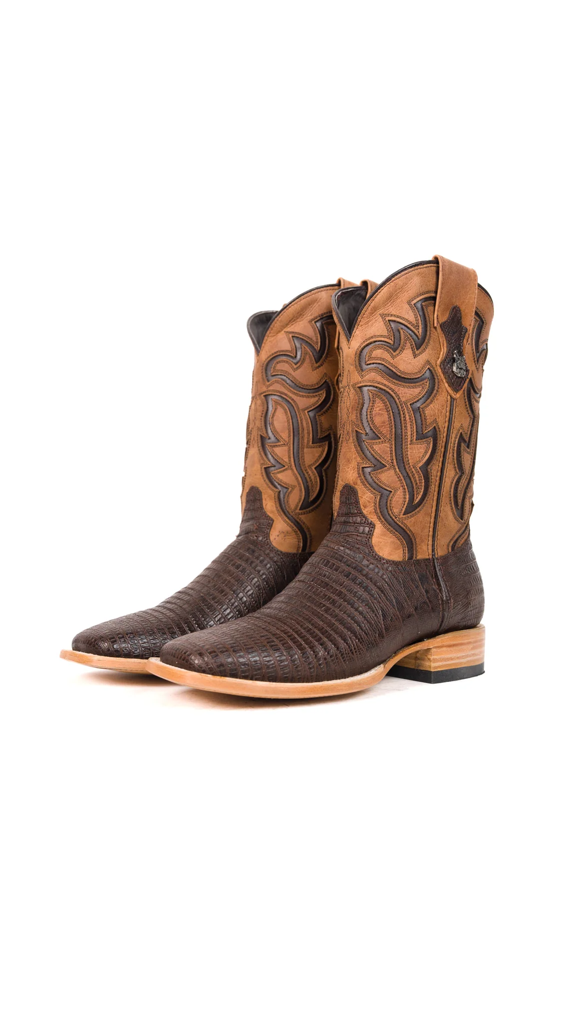 Bruce Lizard Square Toe Cowboy Boot - Image 7