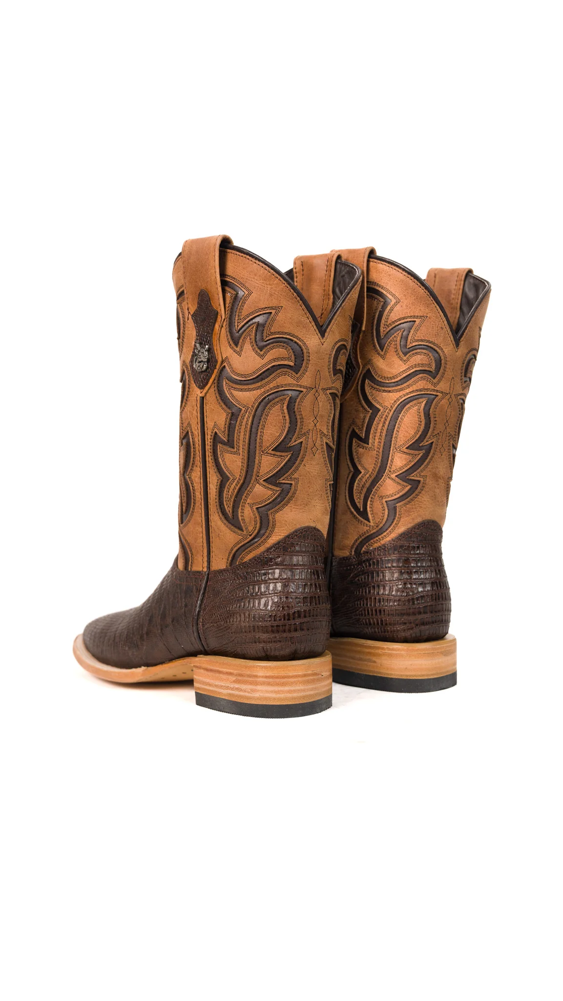 Bruce Lizard Square Toe Cowboy Boot - Image 8