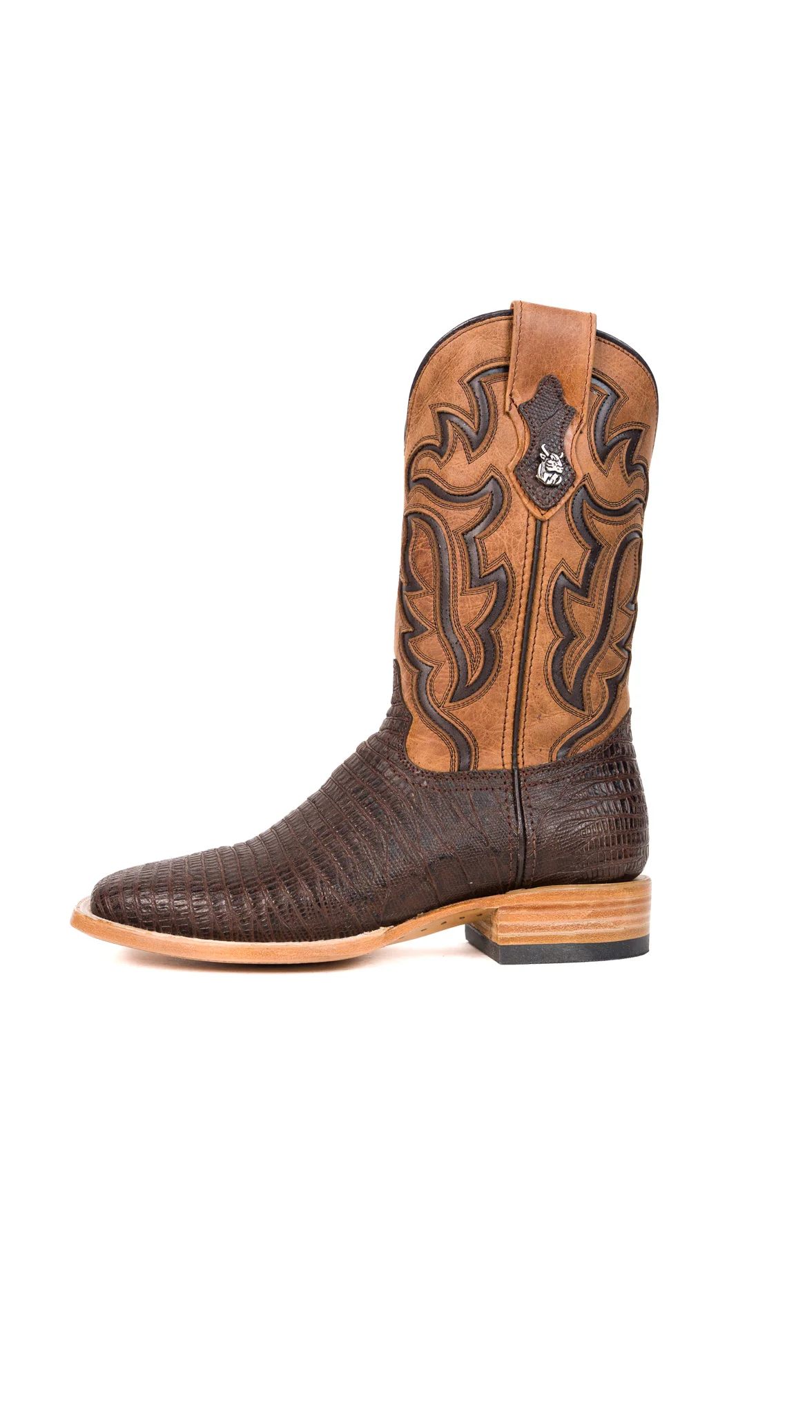 Bruce Lizard Square Toe Cowboy Boot - Image 9