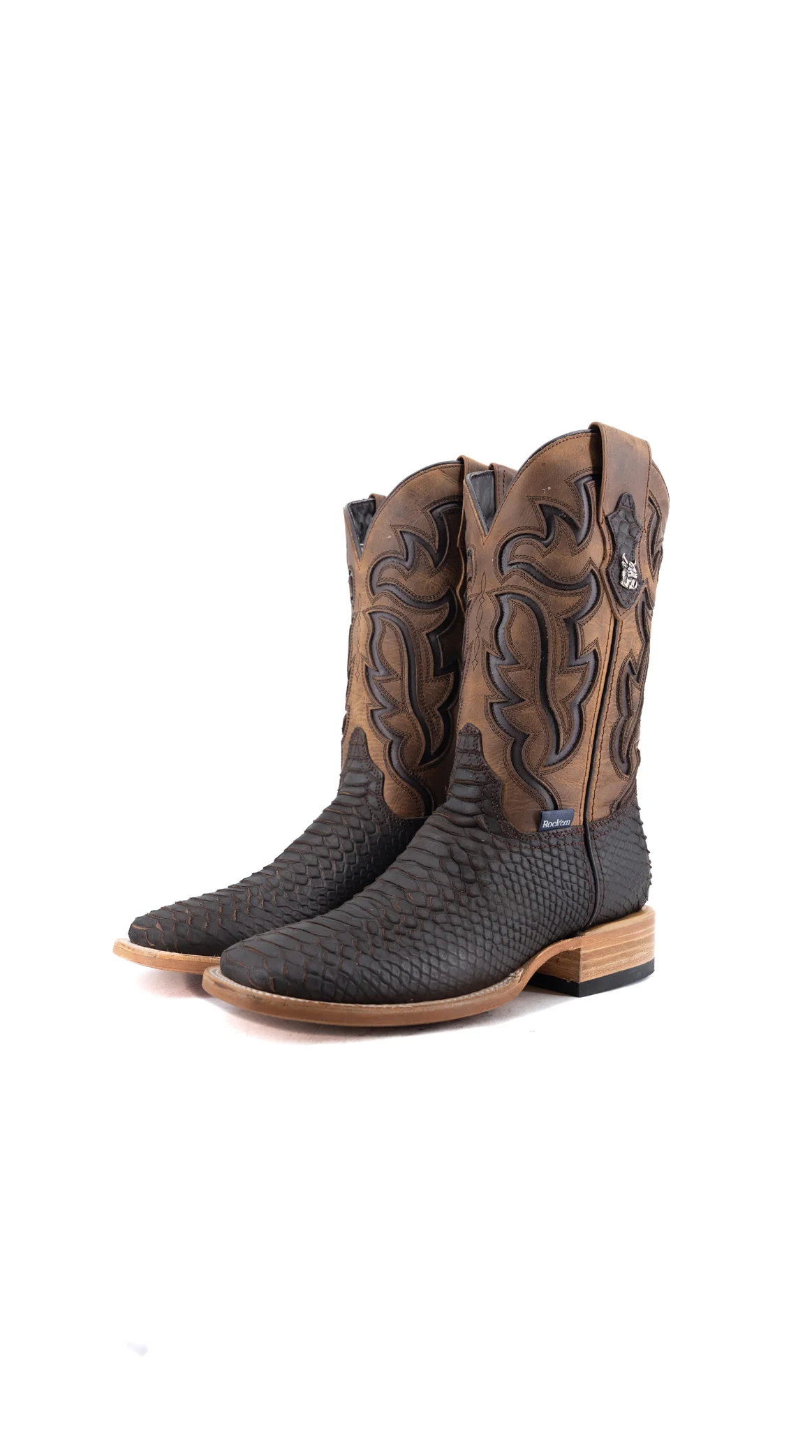 Bruce Matte Python Square Toe Cowboy Boot - Image 11