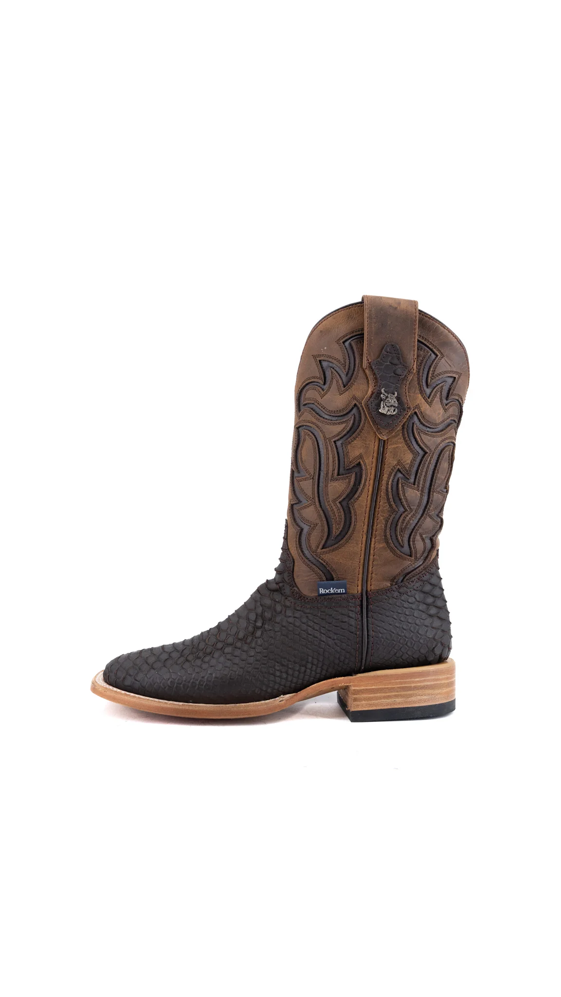 Bruce Matte Python Square Toe Cowboy Boot - Image 12