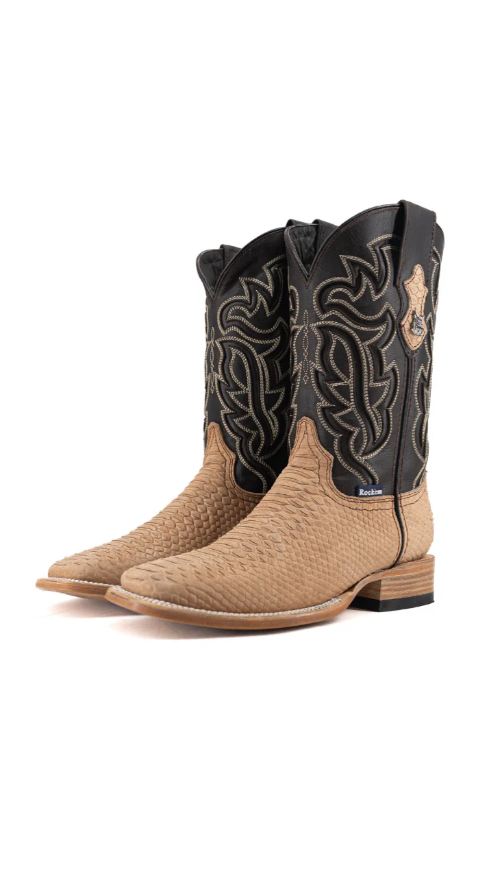 Bruce Matte Python Square Toe Cowboy Boot - Image 6