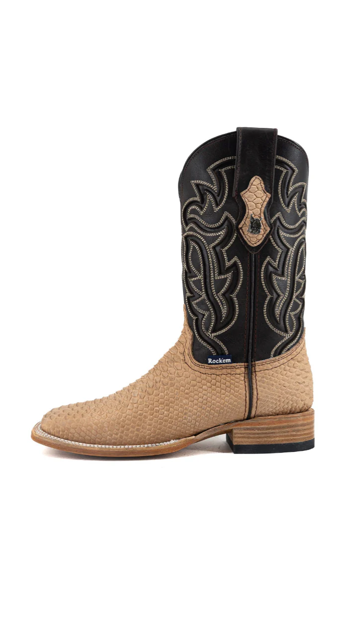 Bruce Matte Python Square Toe Cowboy Boot - Image 7