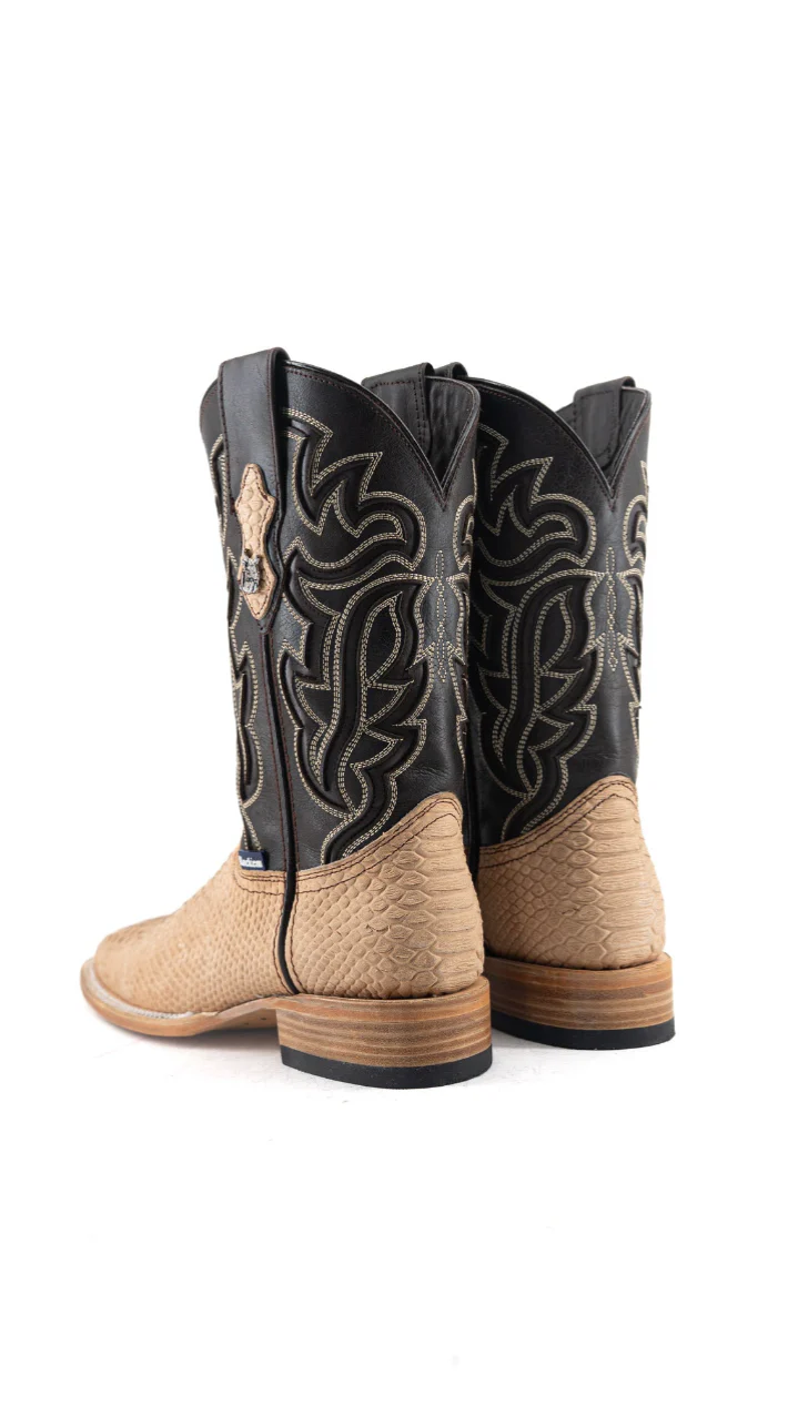 Bruce Matte Python Square Toe Cowboy Boot - Image 8