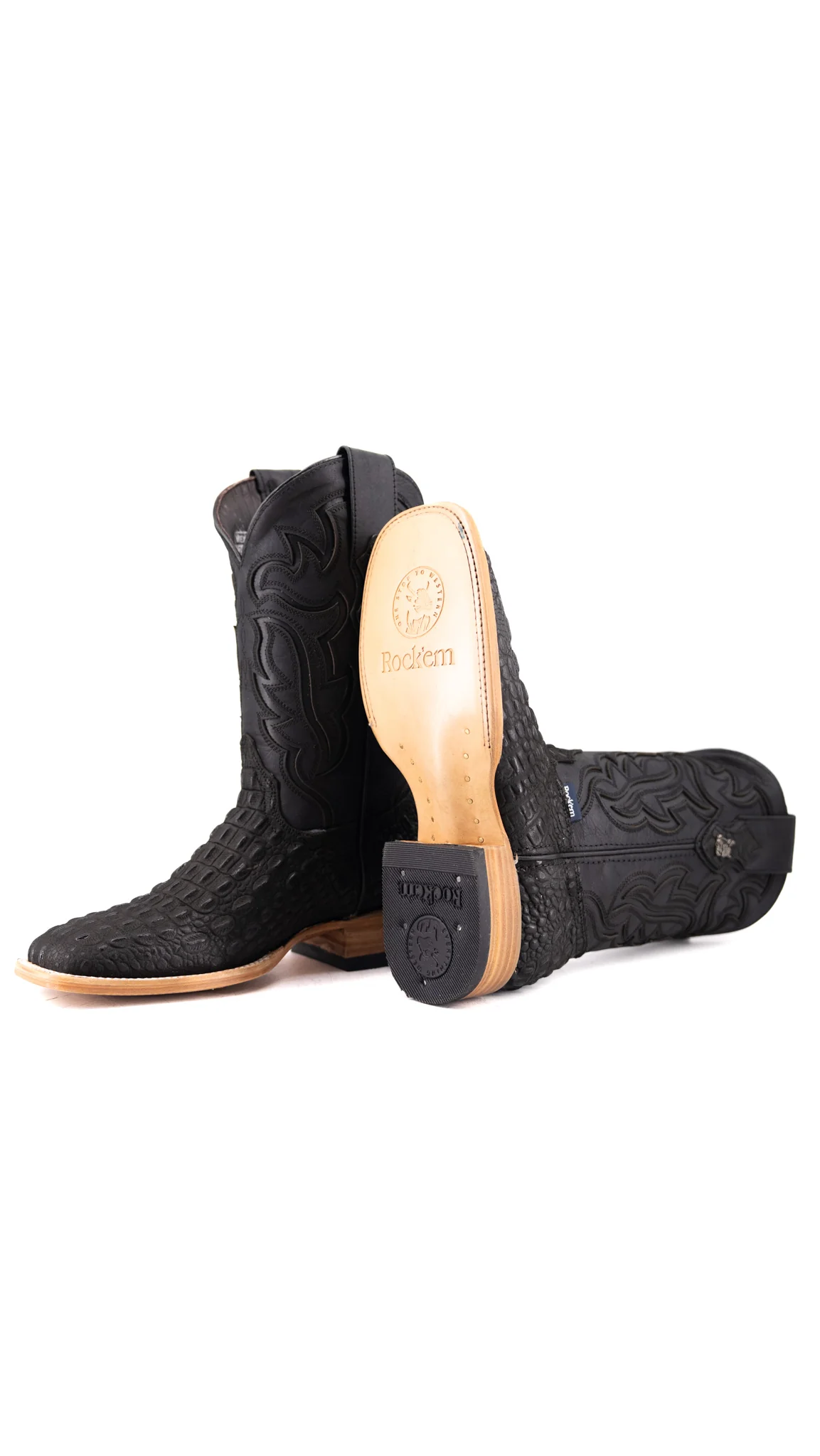 Bruce Mini Hornback Square Toe Cowboy Boot - Image 4