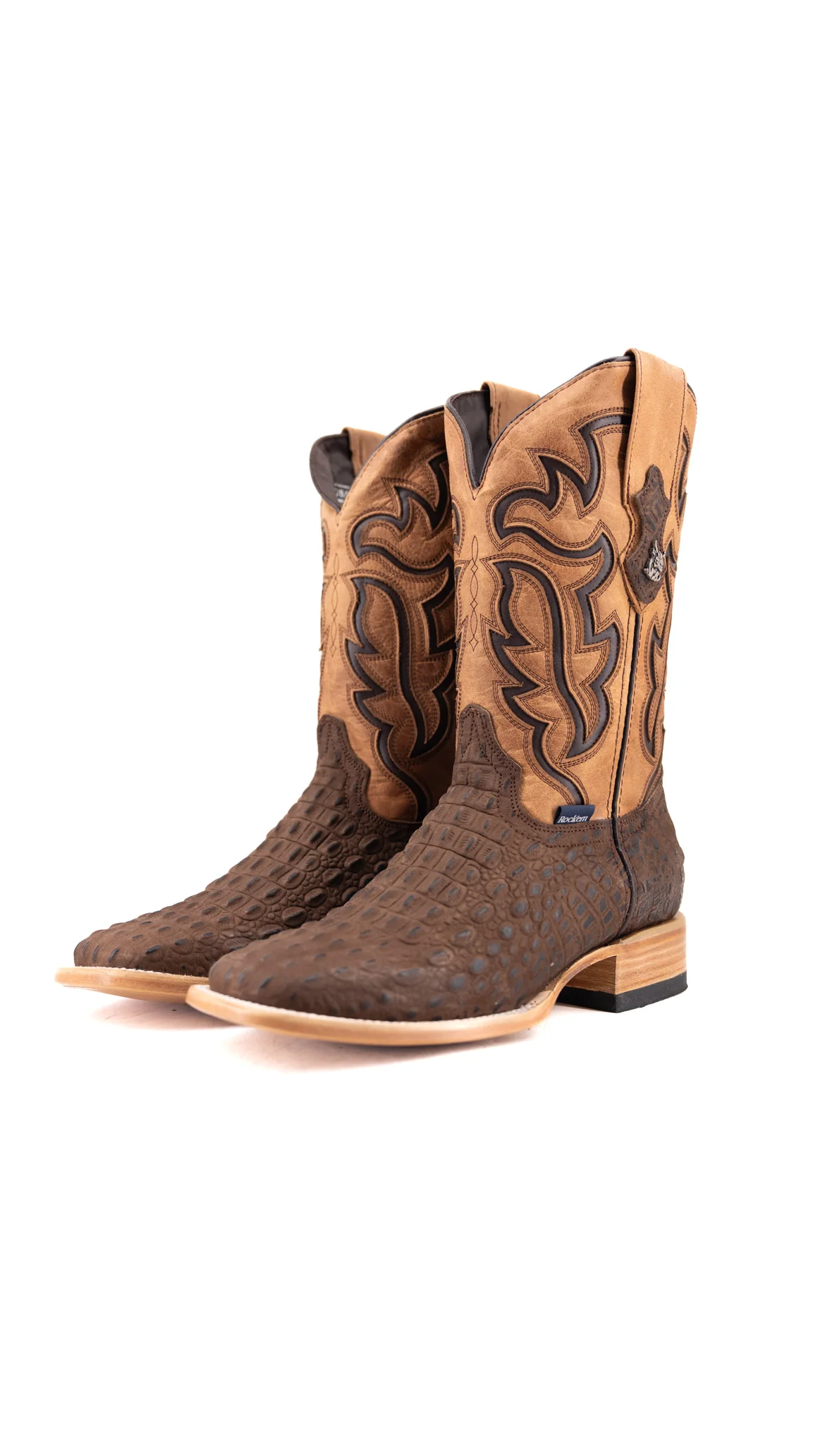 Bruce Mini Hornback Square Toe Cowboy Boot - Image 6