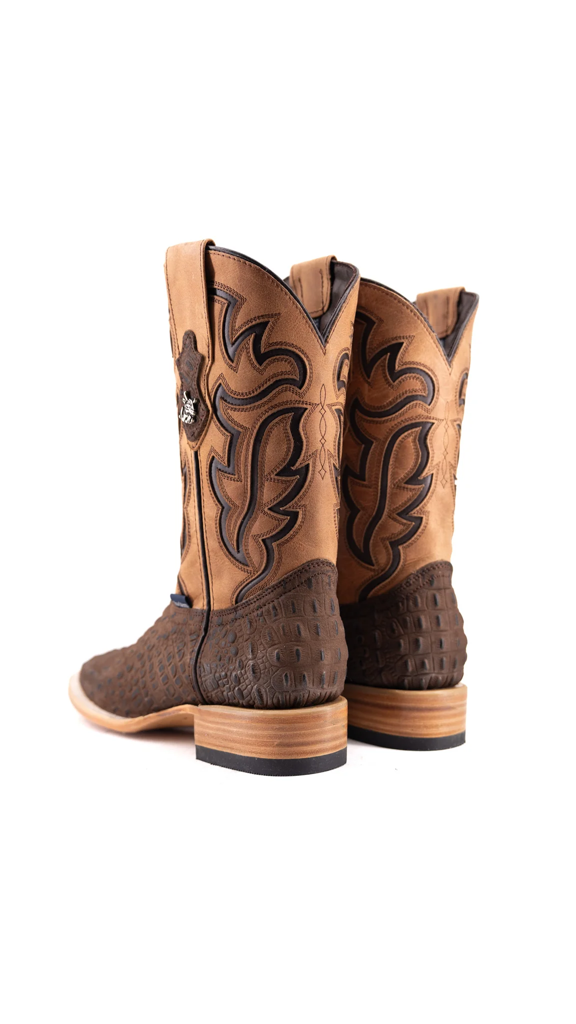 Bruce Mini Hornback Square Toe Cowboy Boot - Image 8