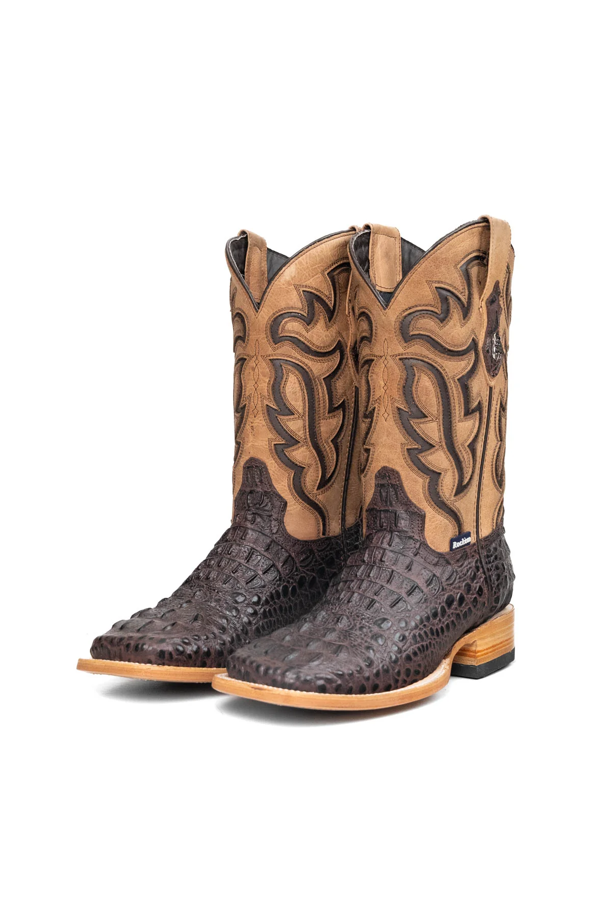 Bruce Caiman Hornback Square Toe Cowboy Boot - Image 13