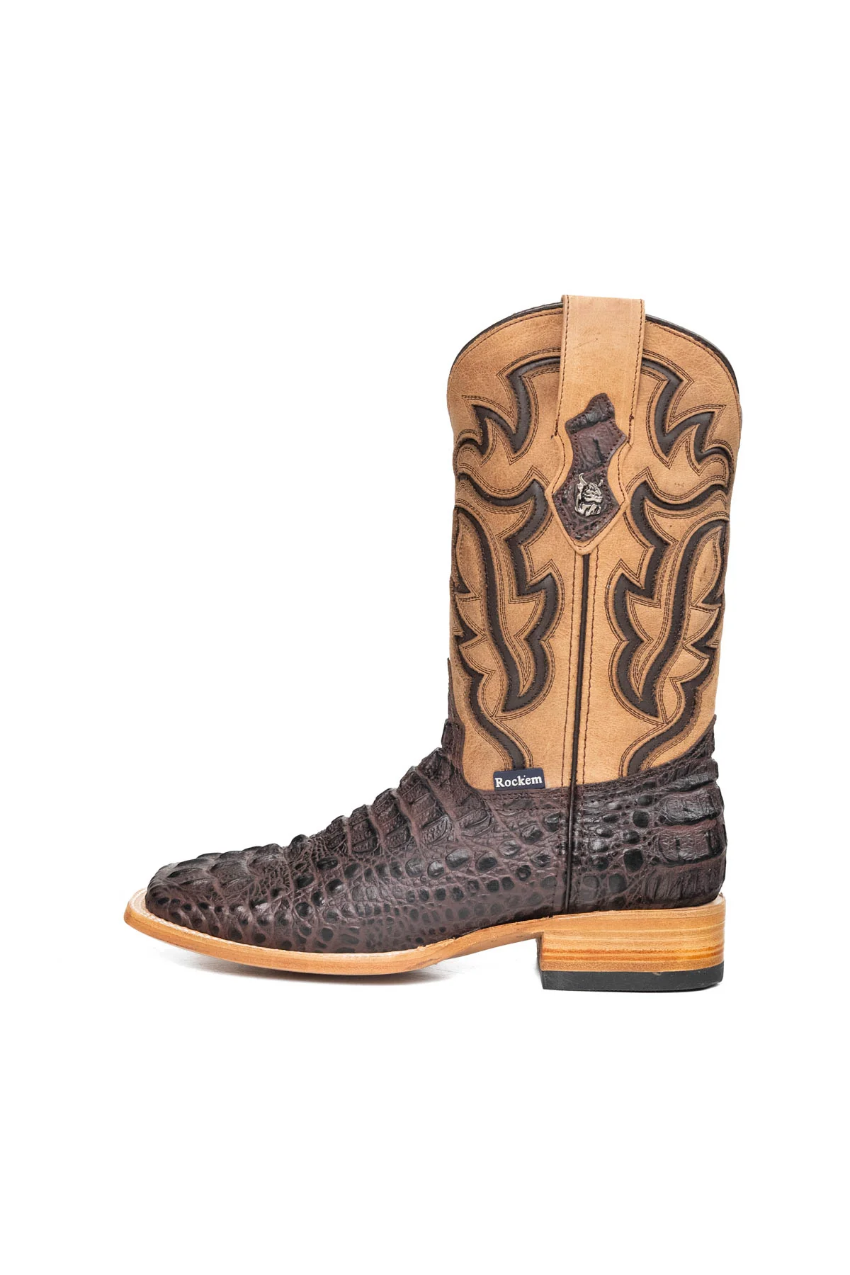 Bruce Caiman Hornback Square Toe Cowboy Boot - Image 14