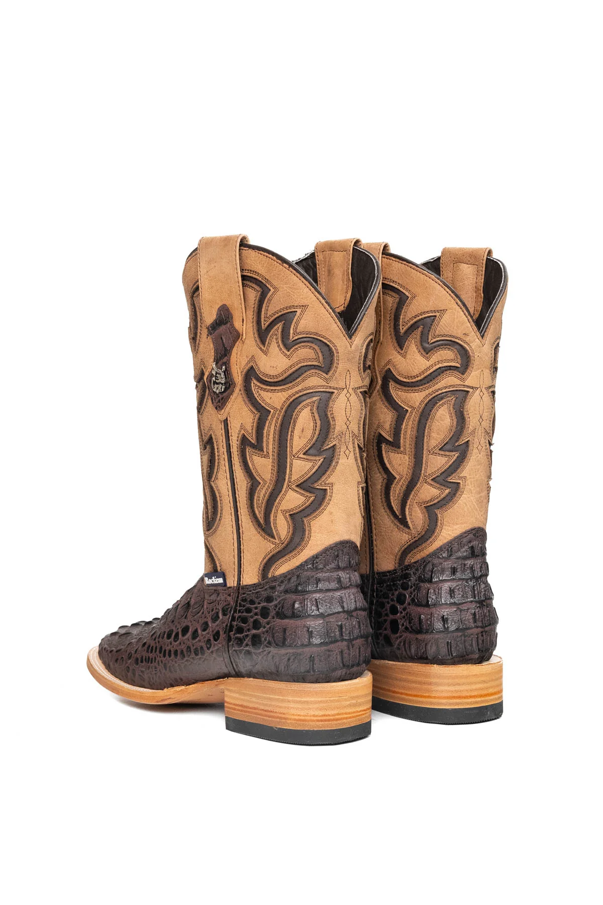 Bruce Caiman Hornback Square Toe Cowboy Boot - Image 15