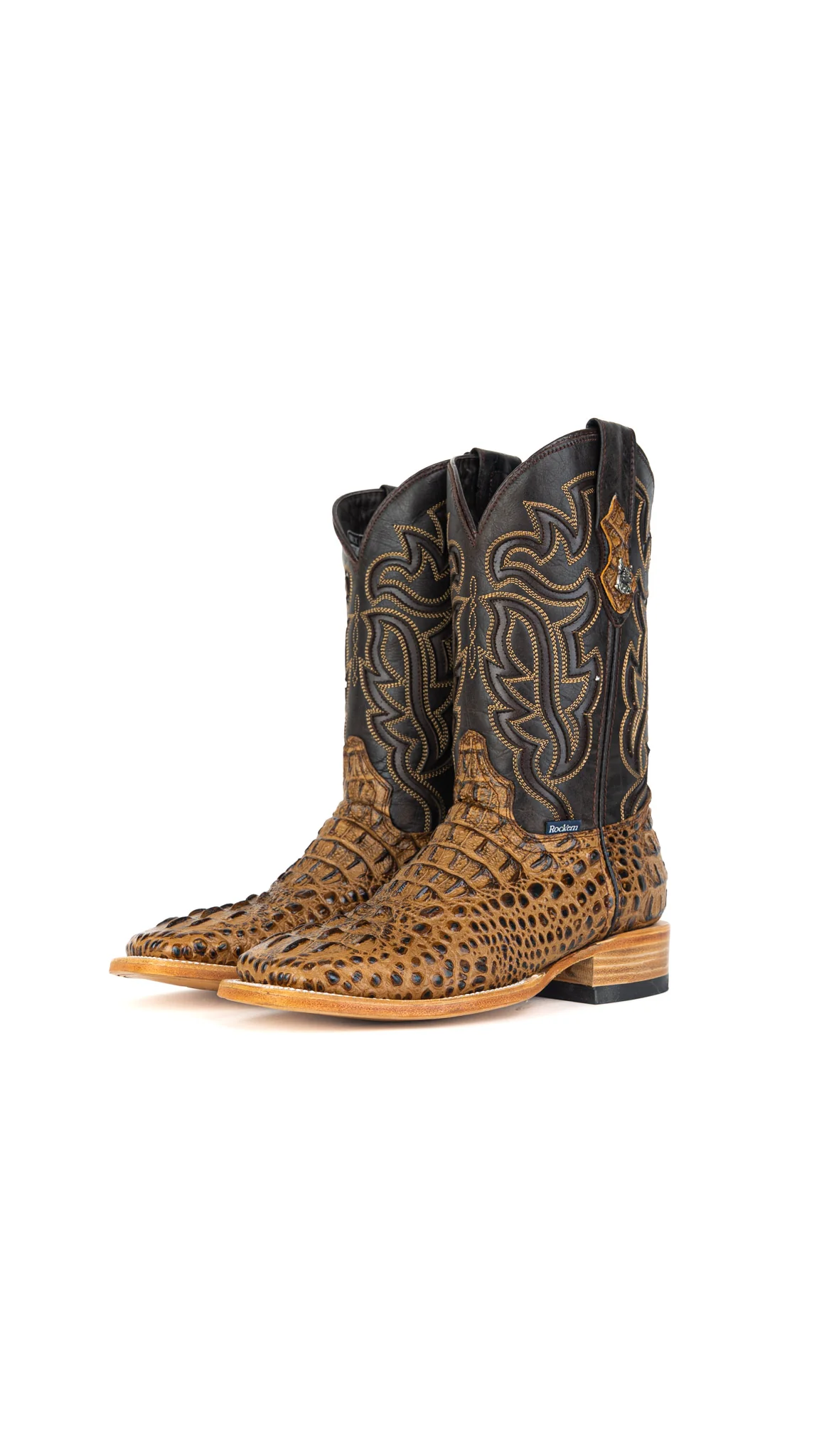 Bruce Caiman Hornback Square Toe Cowboy Boot - Image 19