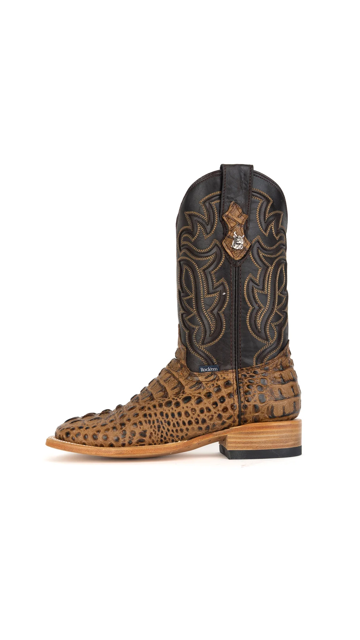 Bruce Caiman Hornback Square Toe Cowboy Boot - Image 20