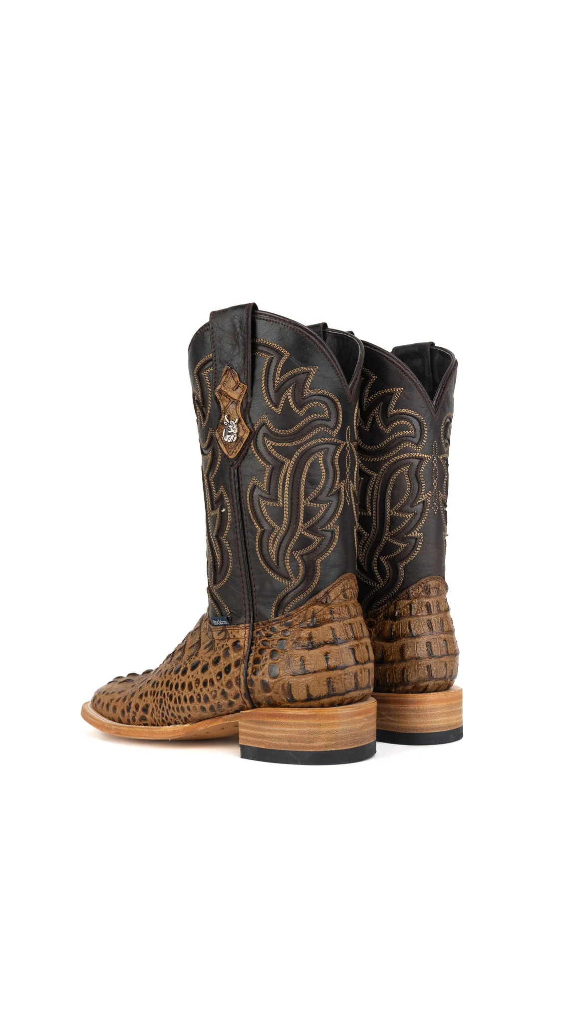 Bruce Caiman Hornback Square Toe Cowboy Boot - Image 21