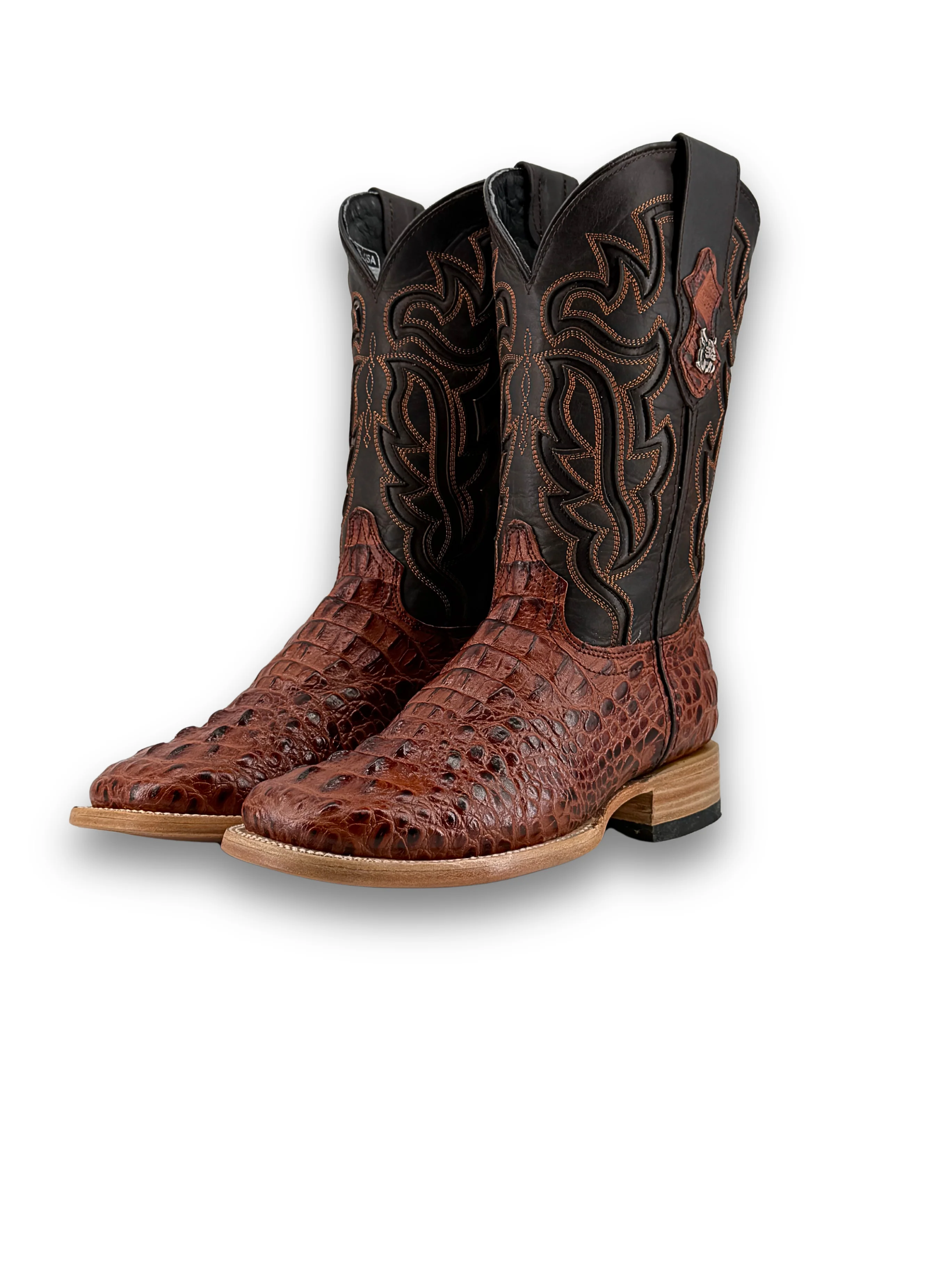 Bruce Caiman Hornback Square Toe Cowboy Boot - Image 24