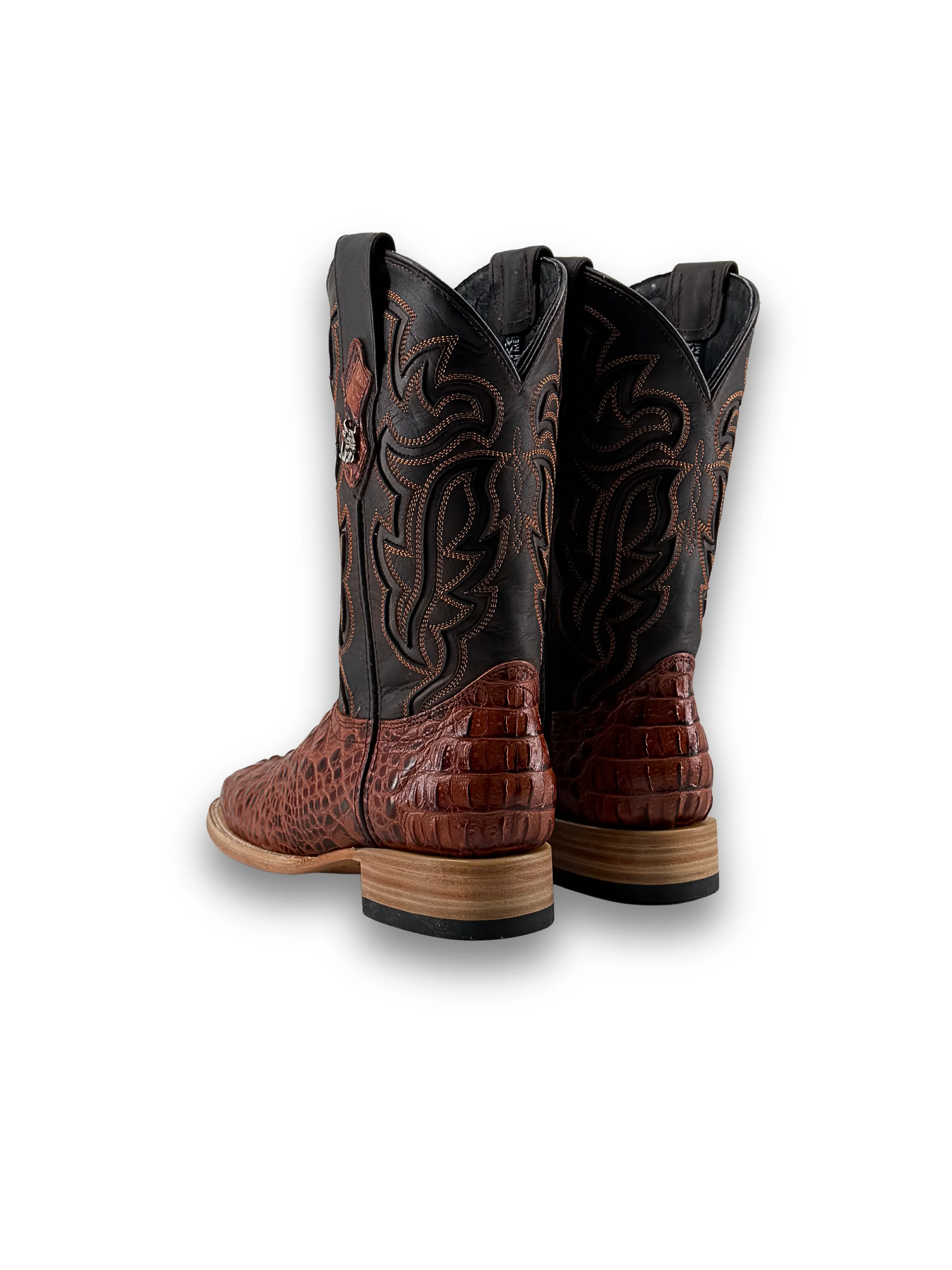 Bruce Caiman Hornback Square Toe Cowboy Boot - Image 26