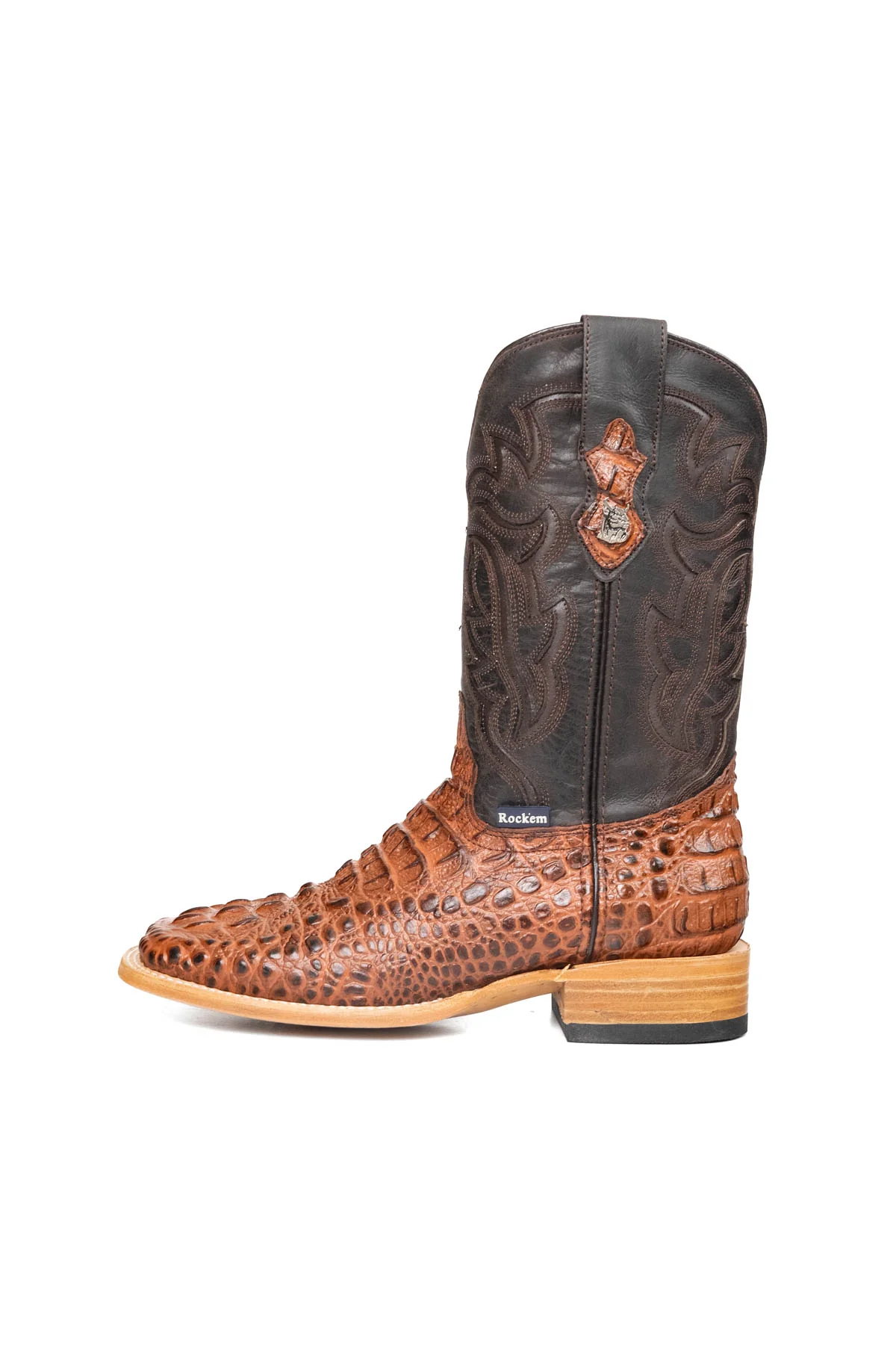 Bruce Caiman Hornback Square Toe Cowboy Boot - Image 3
