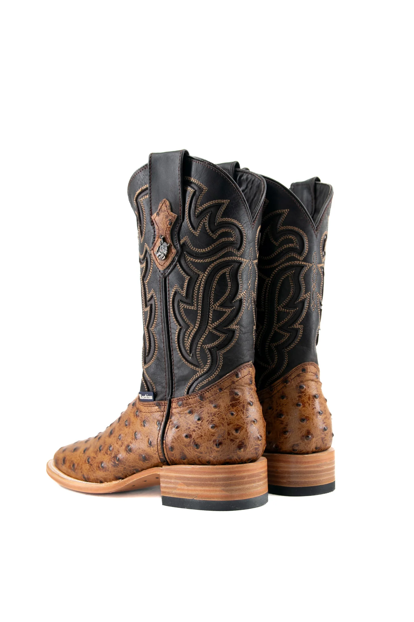 Bruce Ostrich Square Toe Cowboy Boot - Image 14