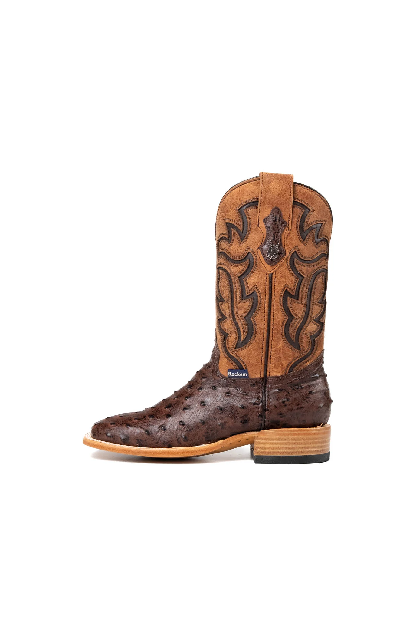 Bruce Ostrich Square Toe Cowboy Boot - Image 2