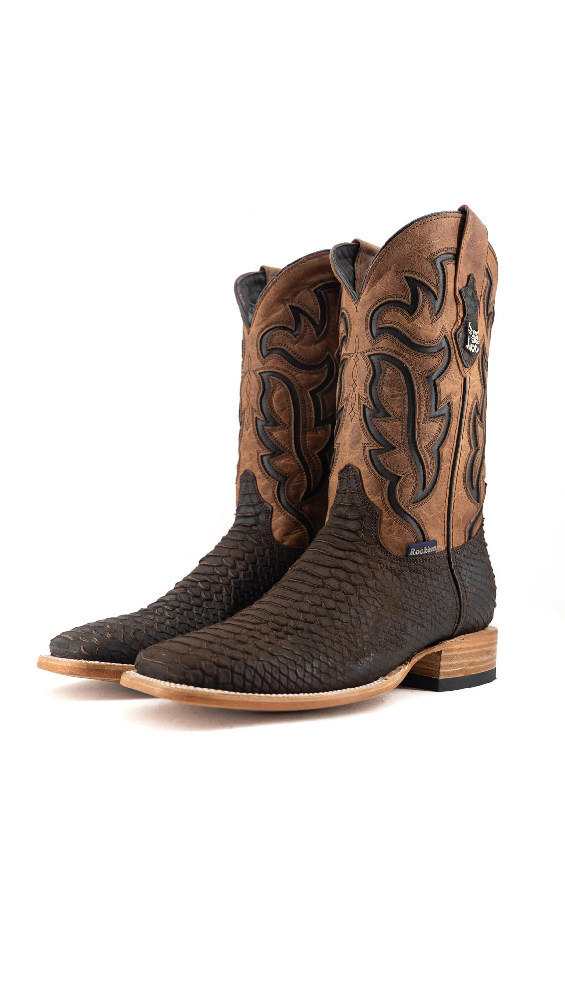 Bruce Matte Python Square Toe Cowboy Boot - Image 12