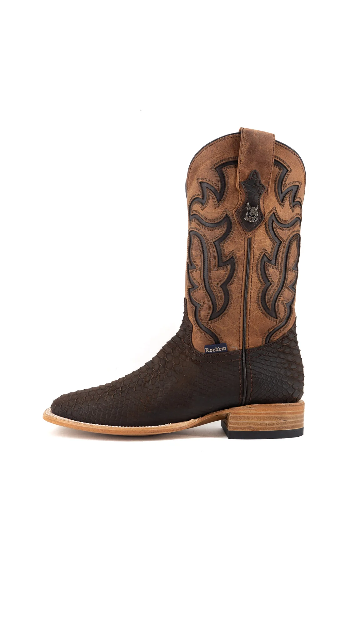 Bruce Matte Python Square Toe Cowboy Boot - Image 13