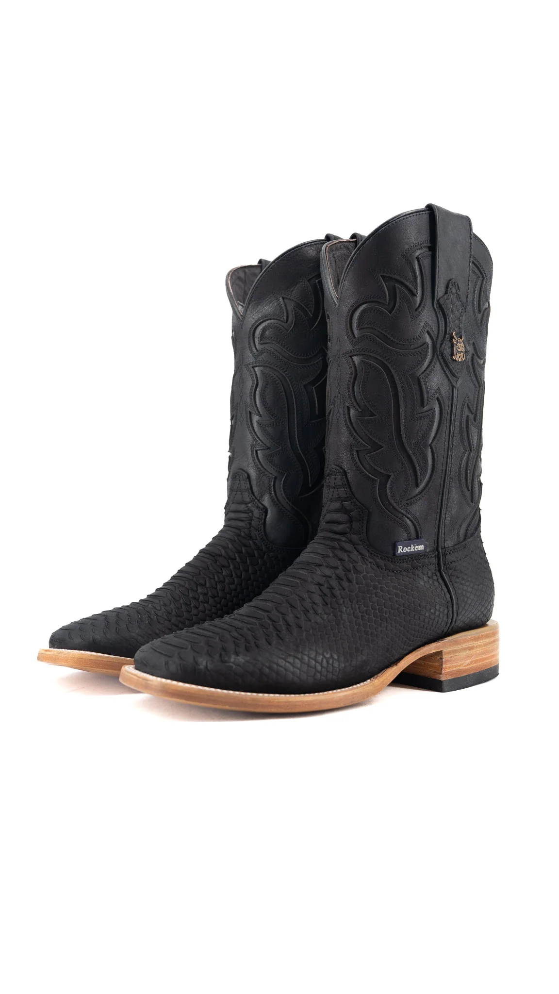 Bruce Matte Python Square Toe Cowboy Boot - Image 7
