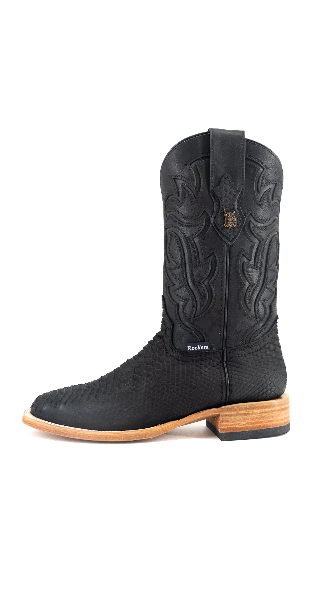 Bruce Matte Python Square Toe Cowboy Boot - Image 8