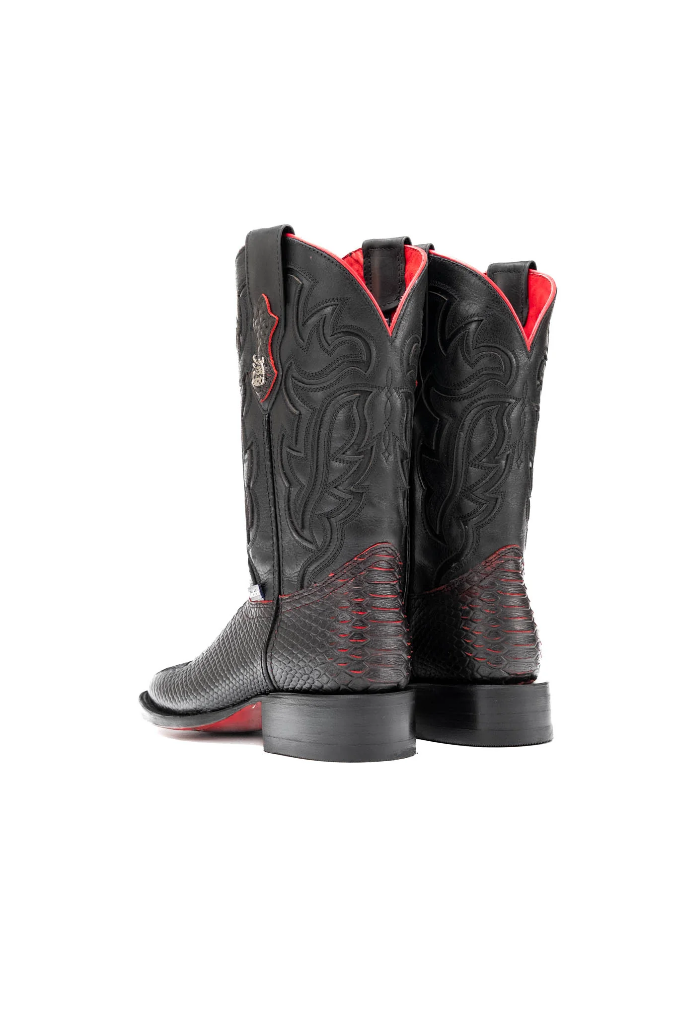 Bruce Python Red Bottom Square Toe Cowboy Boot - Image 15