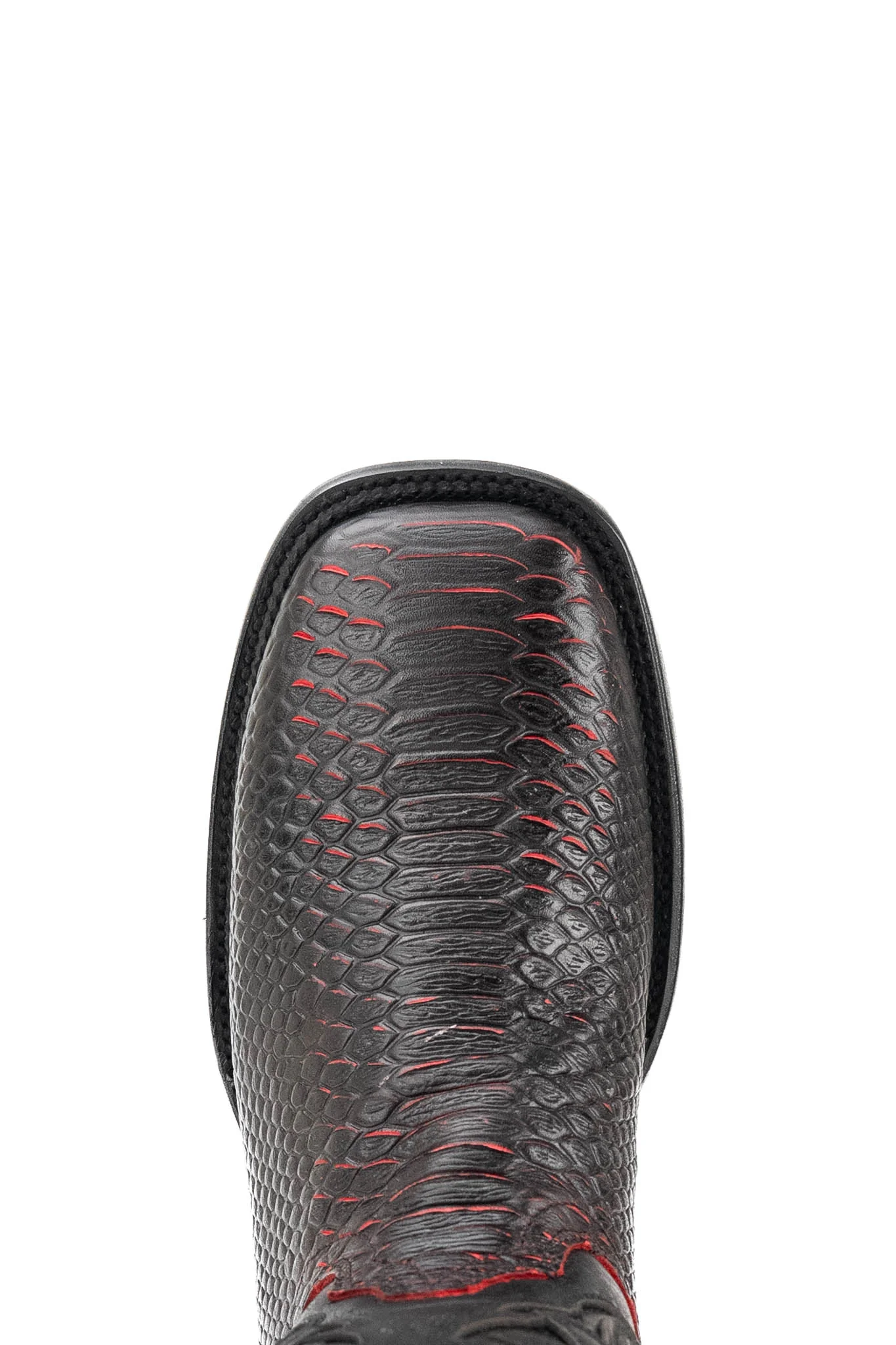 Bruce Python Red Bottom Square Toe Cowboy Boot - Image 16