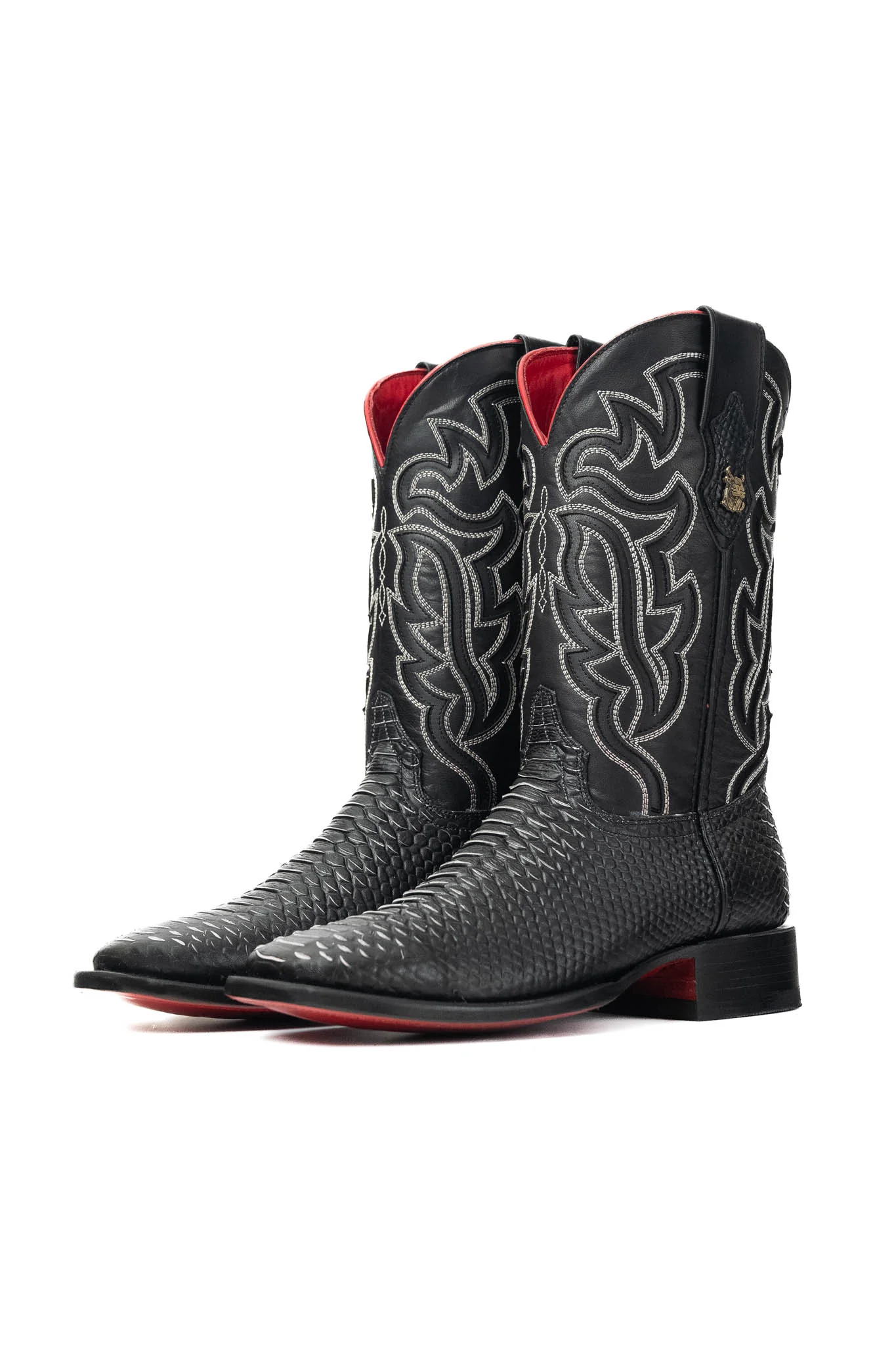 Bruce Python Red Bottom Square Toe Cowboy Boot - Image 18