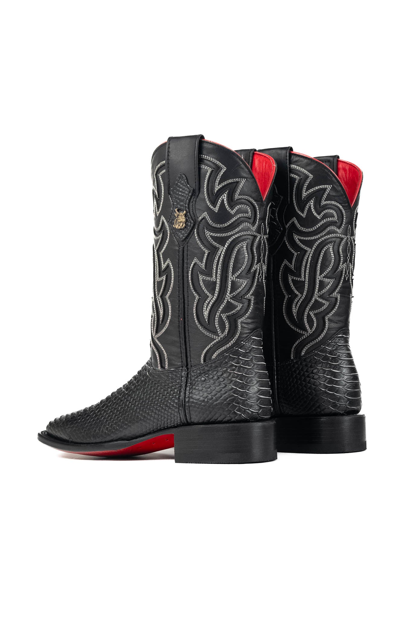 Bruce Python Red Bottom Square Toe Cowboy Boot - Image 20