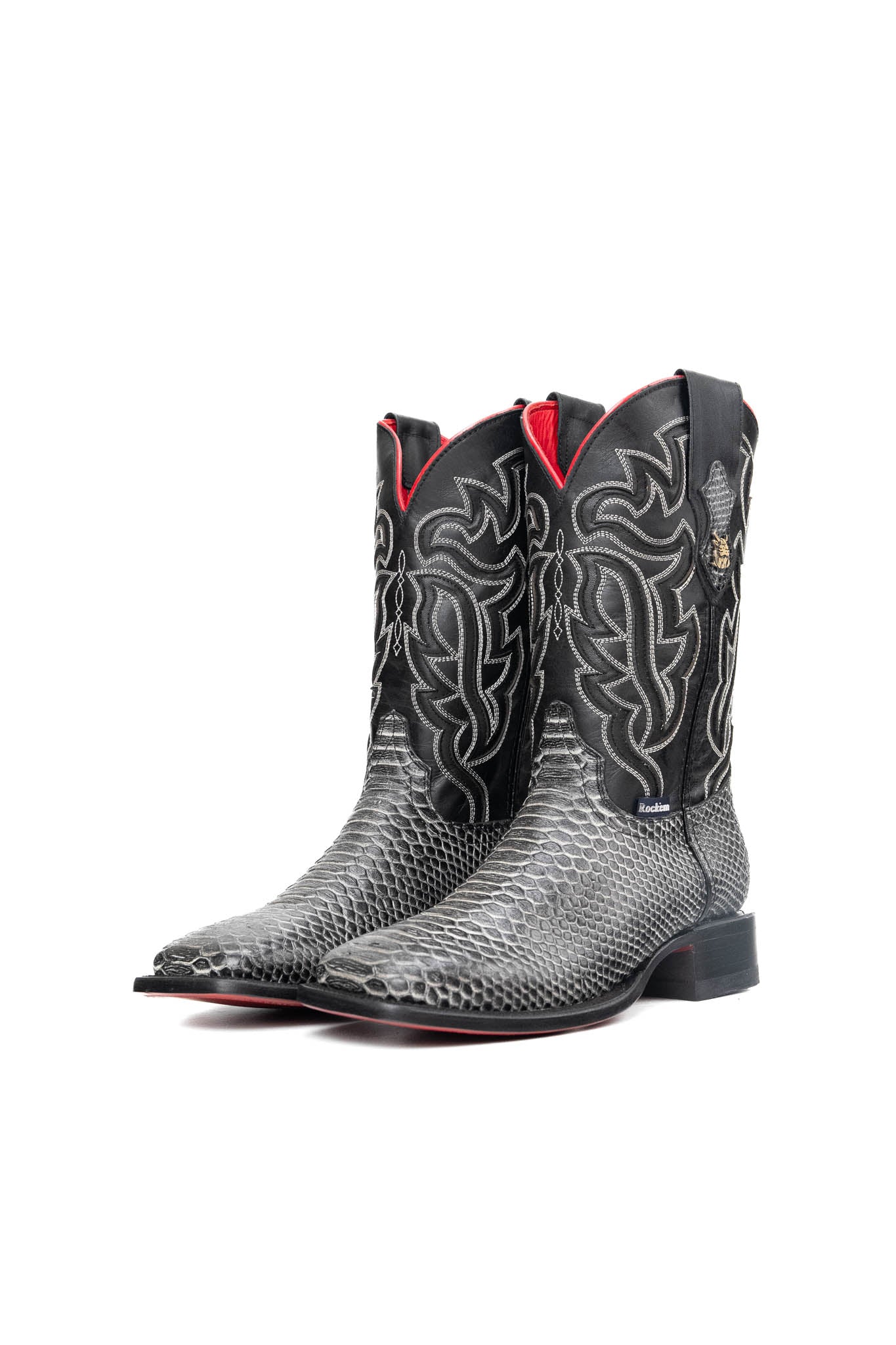 Bruce Python Red Bottom Square Toe Cowboy Boot - Image 23