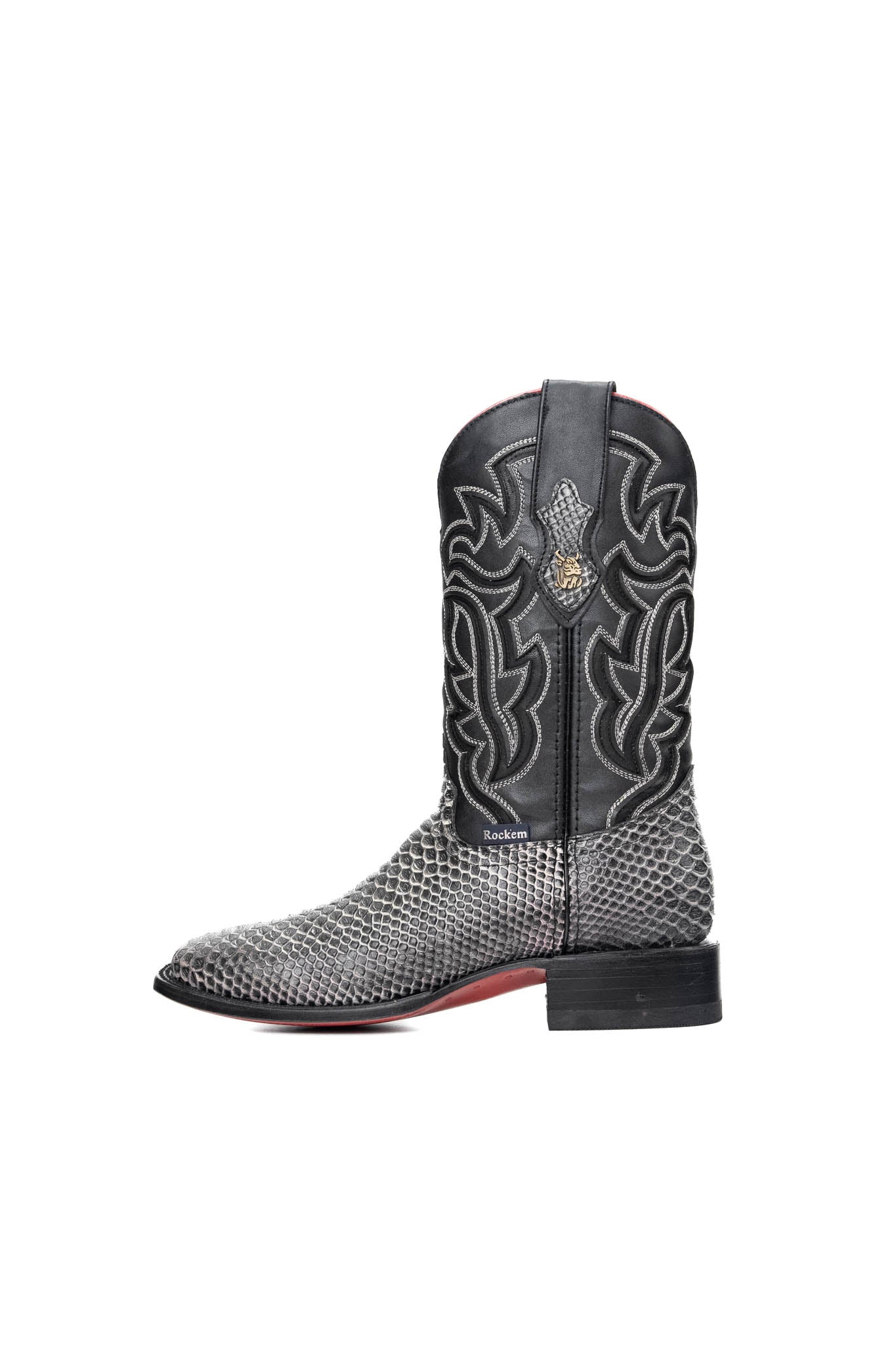 Bruce Python Red Bottom Square Toe Cowboy Boot - Image 24