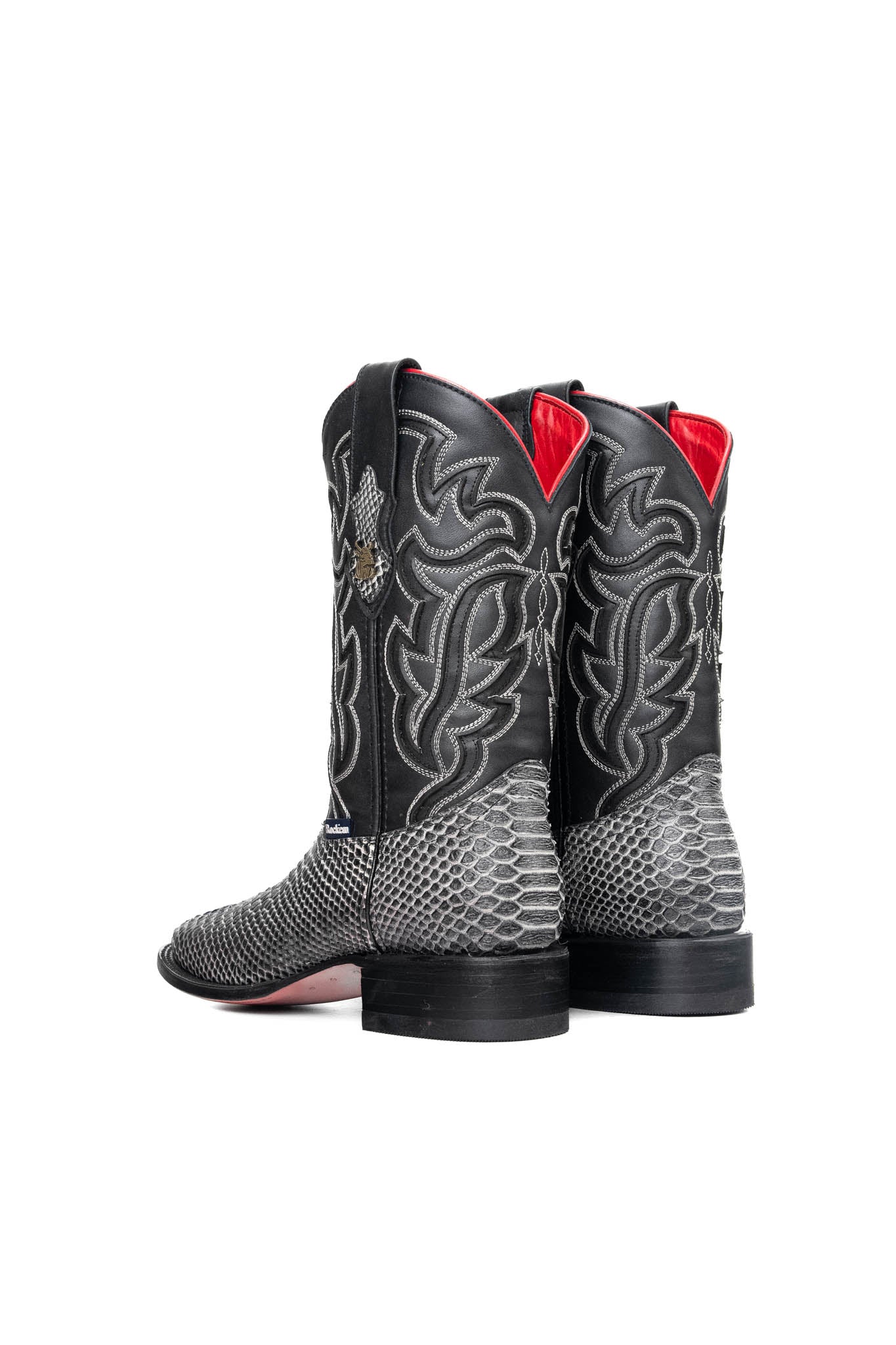 Bruce Python Red Bottom Square Toe Cowboy Boot - Image 25