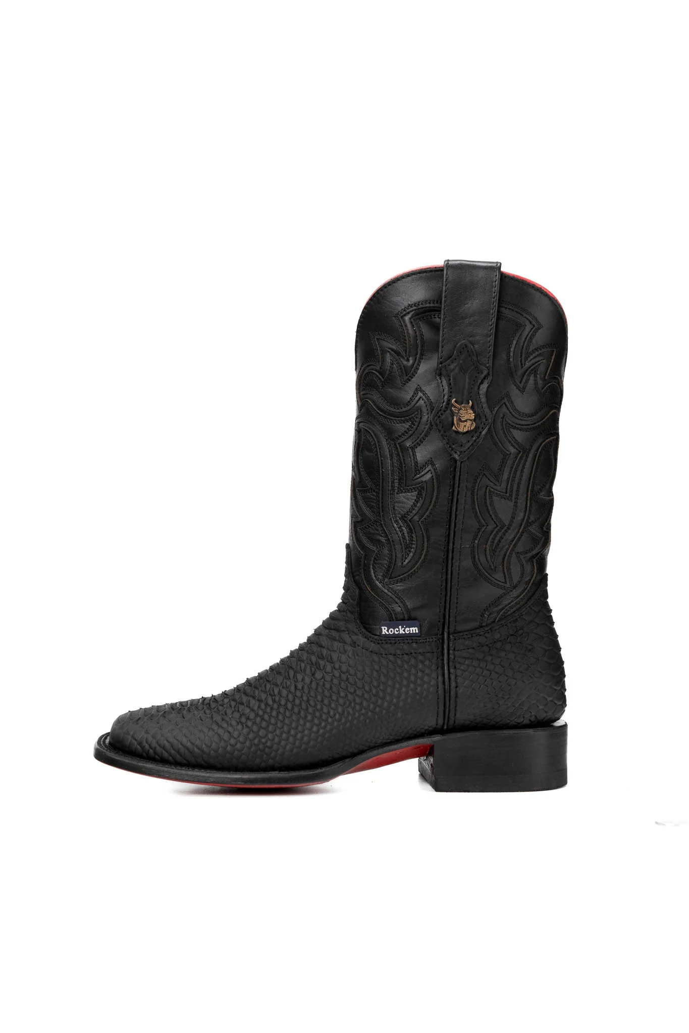 Bruce Python Red Bottom Square Toe Cowboy Boot - Image 3
