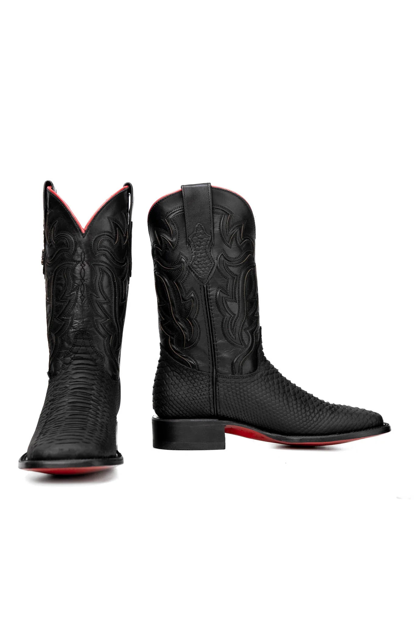 Bruce Python Red Bottom Square Toe Cowboy Boot - Image 4