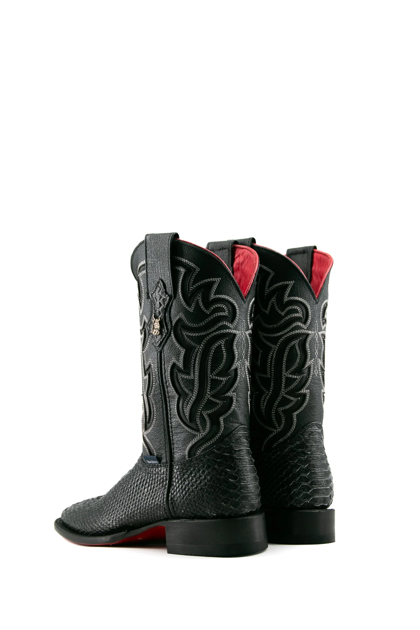 Bruce Python Red Bottom Square Toe Cowboy Boot - Image 9