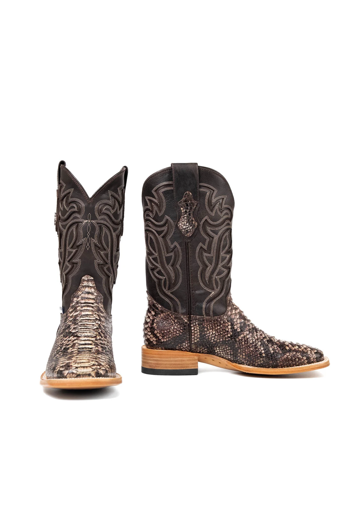 Bruce Python Square Toe Cowboy Boot - Image 10