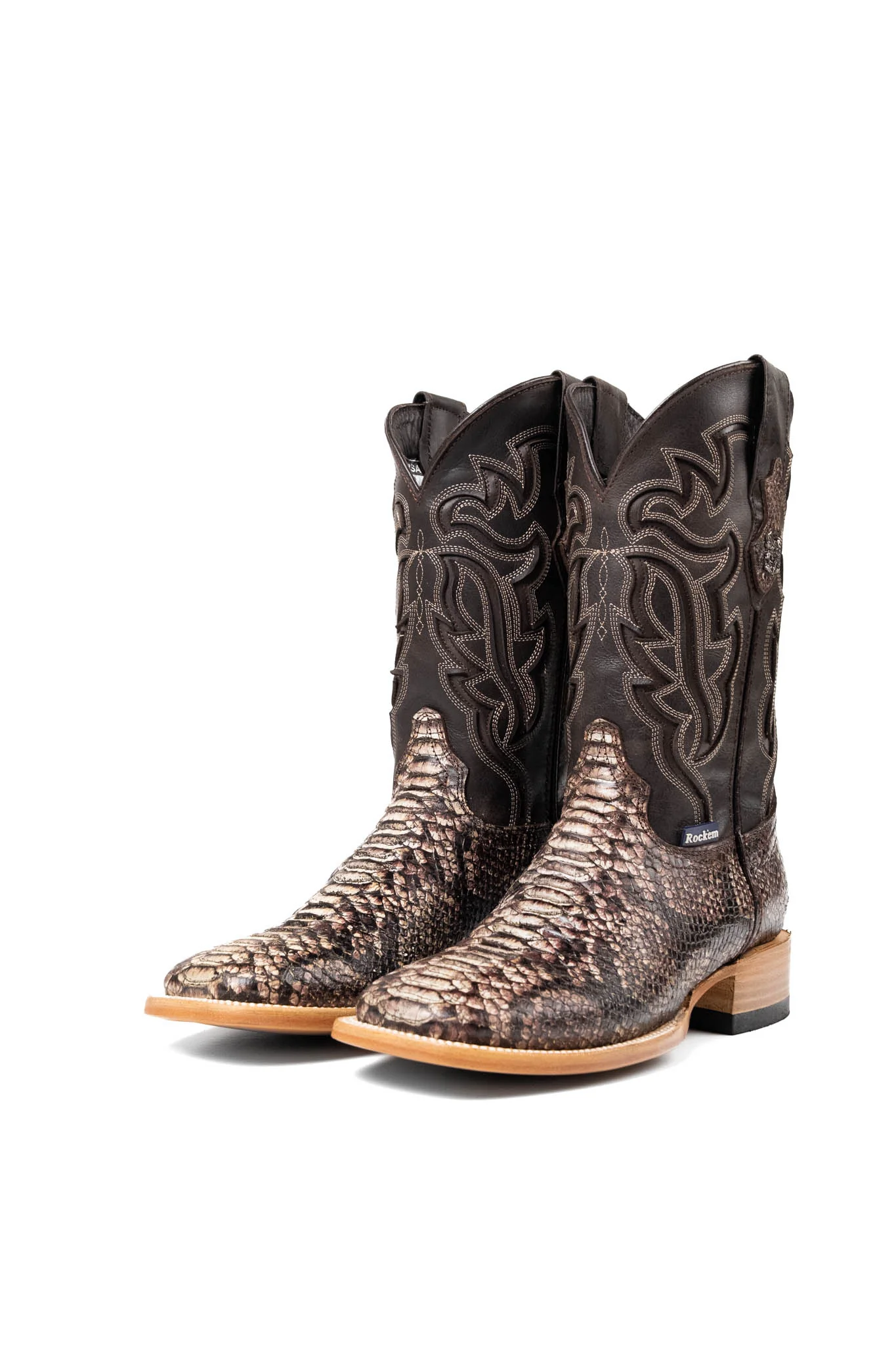Bruce Python Square Toe Cowboy Boot - Image 7