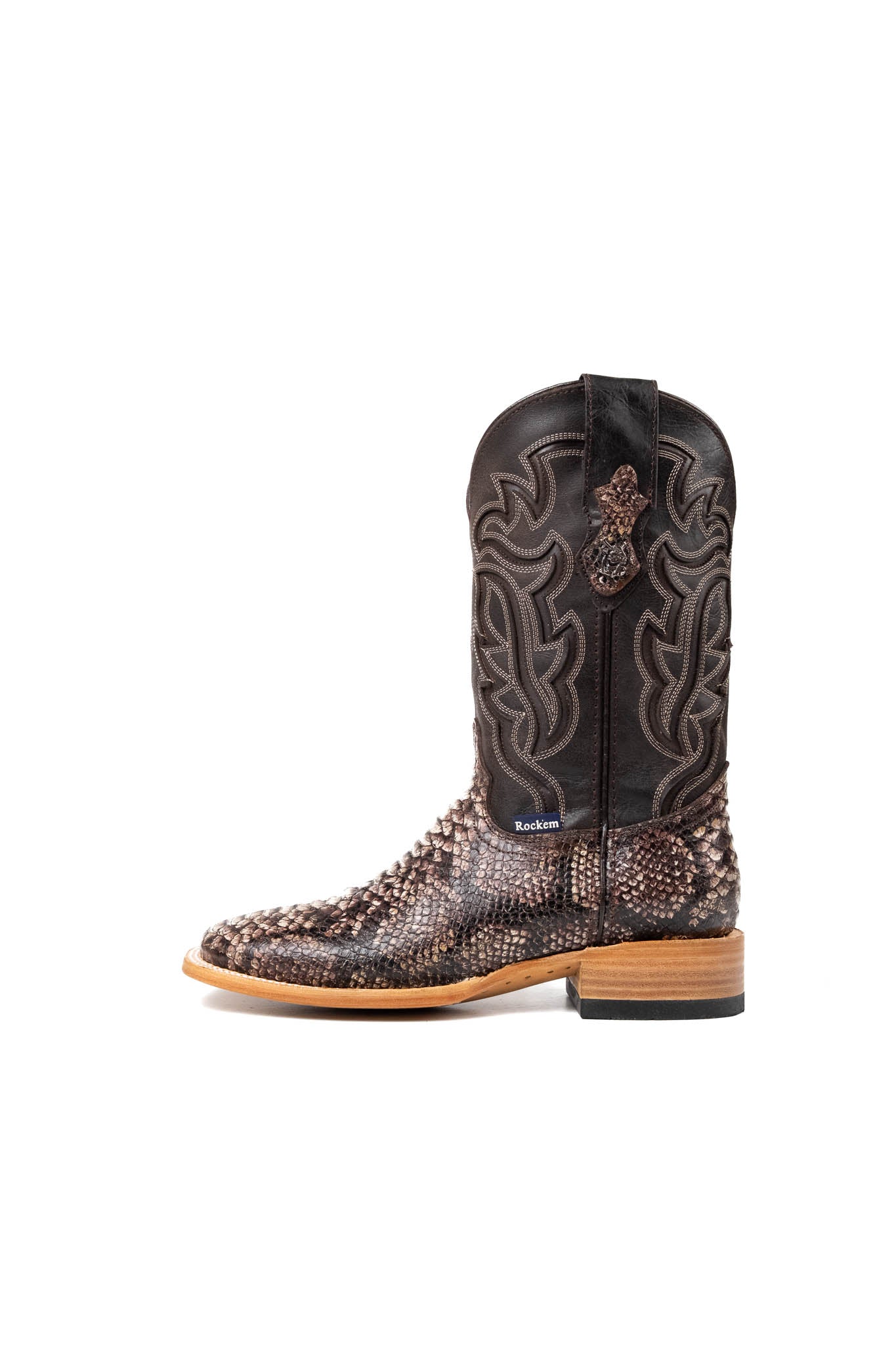 Bruce Python Square Toe Cowboy Boot - Image 8