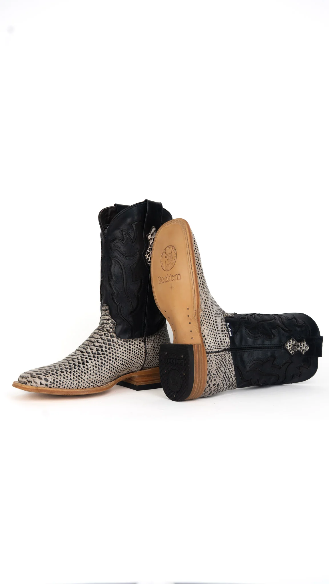 Bruce Python Square Toe Cowboy Boot - Image 14
