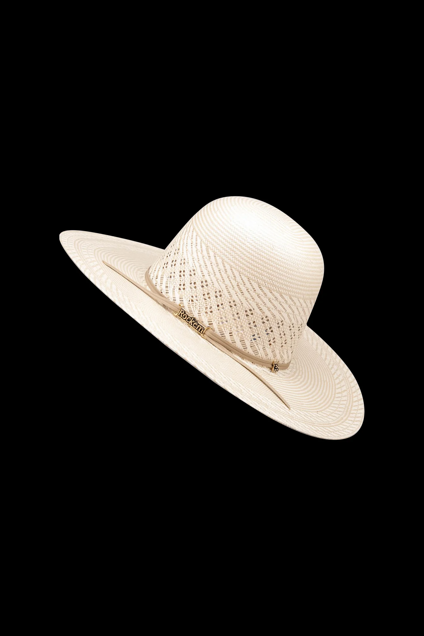 Rock'em 100X Buckaroo Breeze Open Crown Straw Hat - Image 3