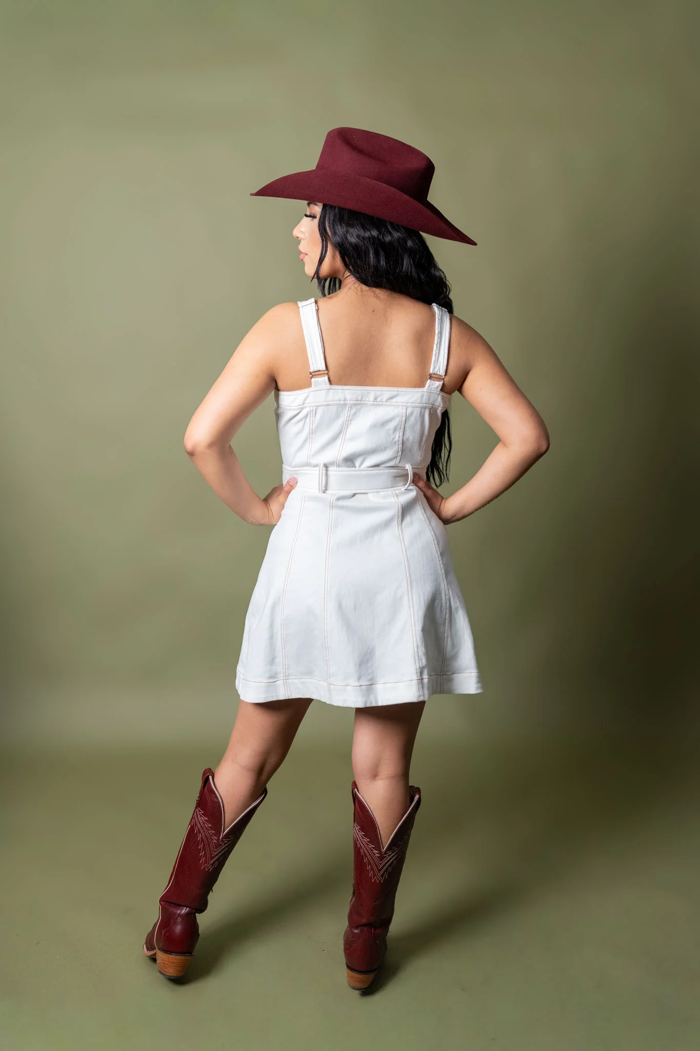 Dixie Button Down And Belted Mini Dress - Image 3