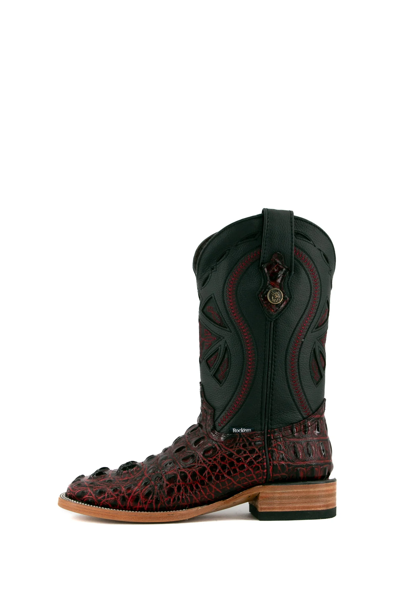 Caiman Tail Hornback Square Toe Cowboy Boot - Image 16
