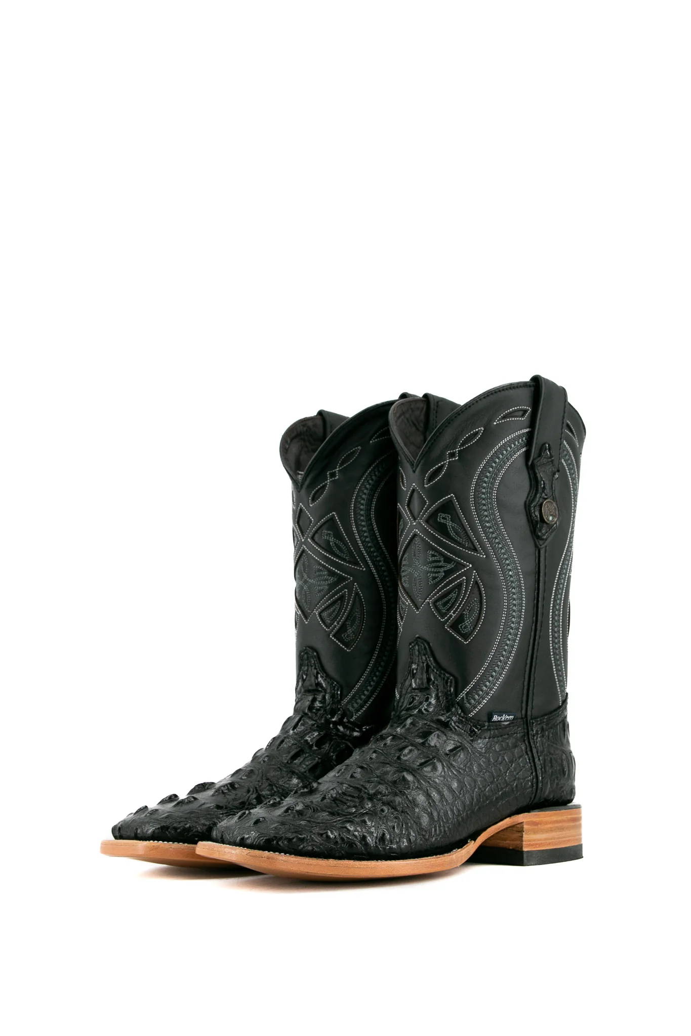 Caiman Tail Hornback Square Toe Cowboy Boot - Image 17