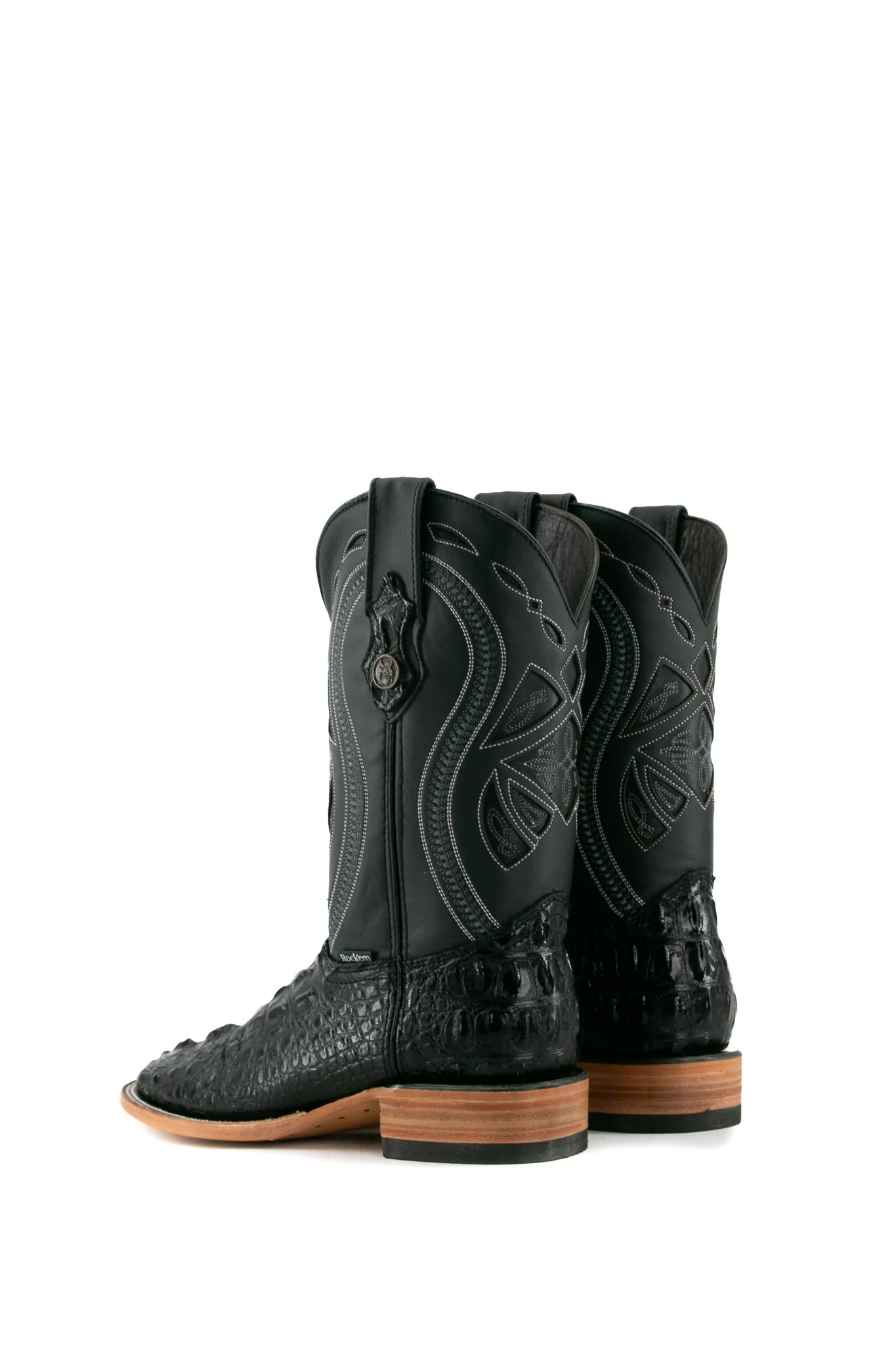 Caiman Tail Hornback Square Toe Cowboy Boot - Image 19