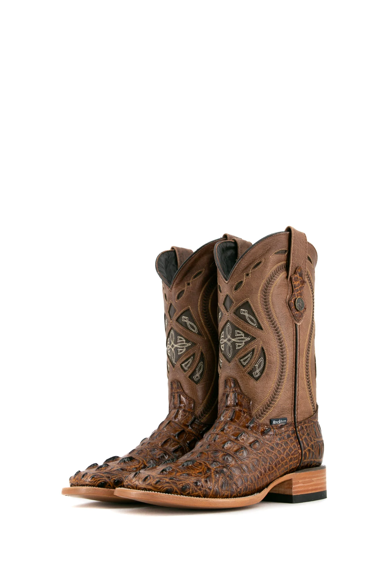 Caiman Tail Hornback Square Toe Cowboy Boot - Image 22