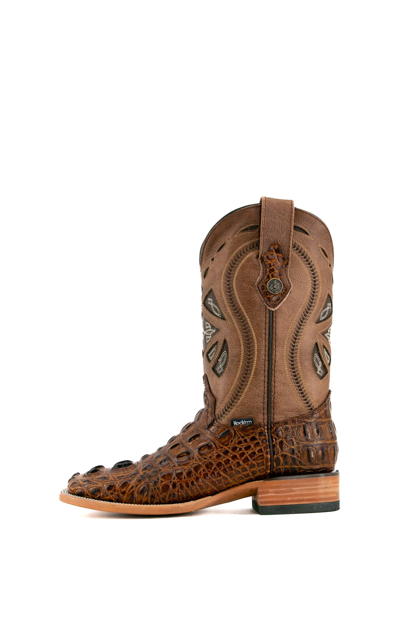 Caiman Tail Hornback Square Toe Cowboy Boot - Image 23