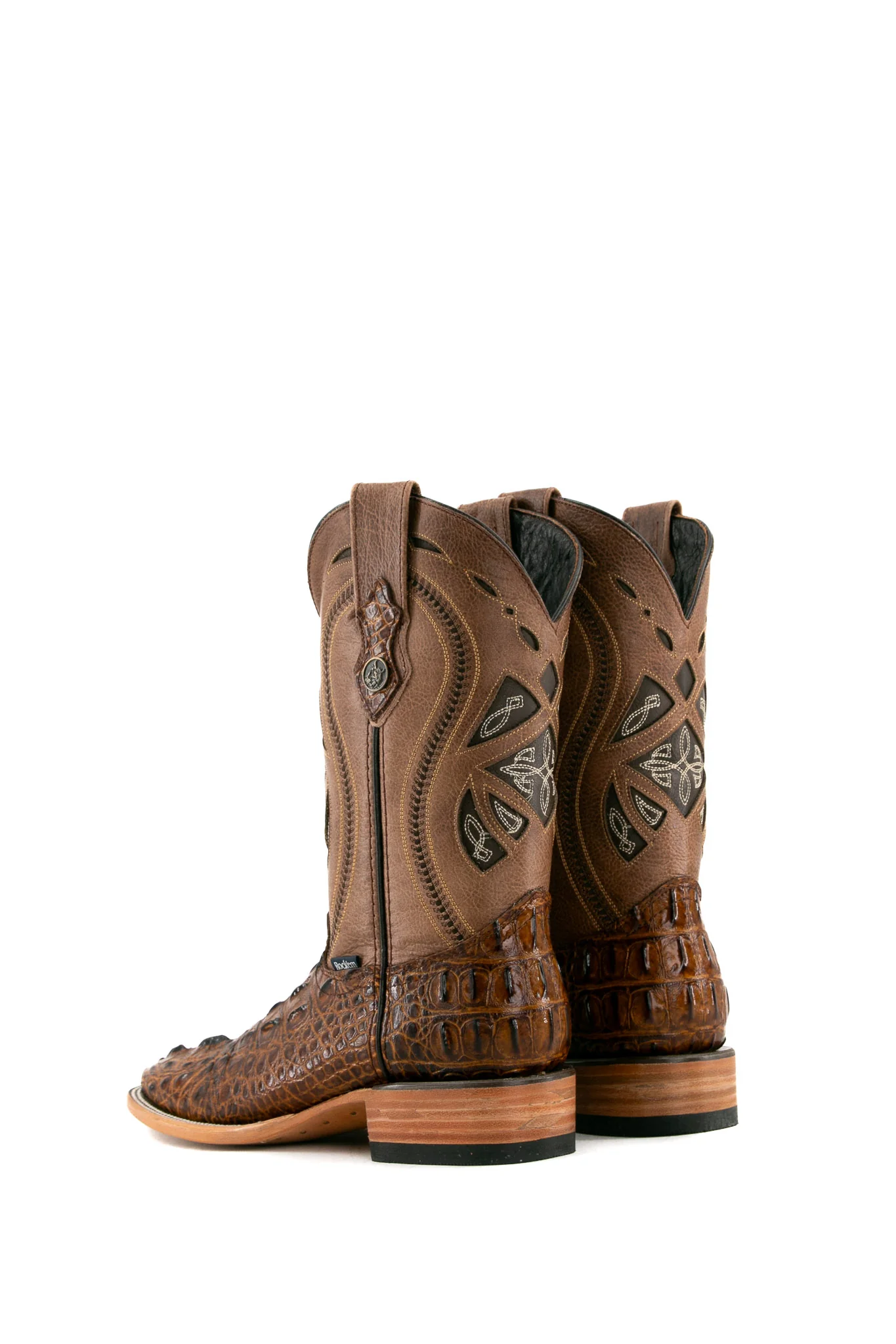 Caiman Tail Hornback Square Toe Cowboy Boot - Image 24